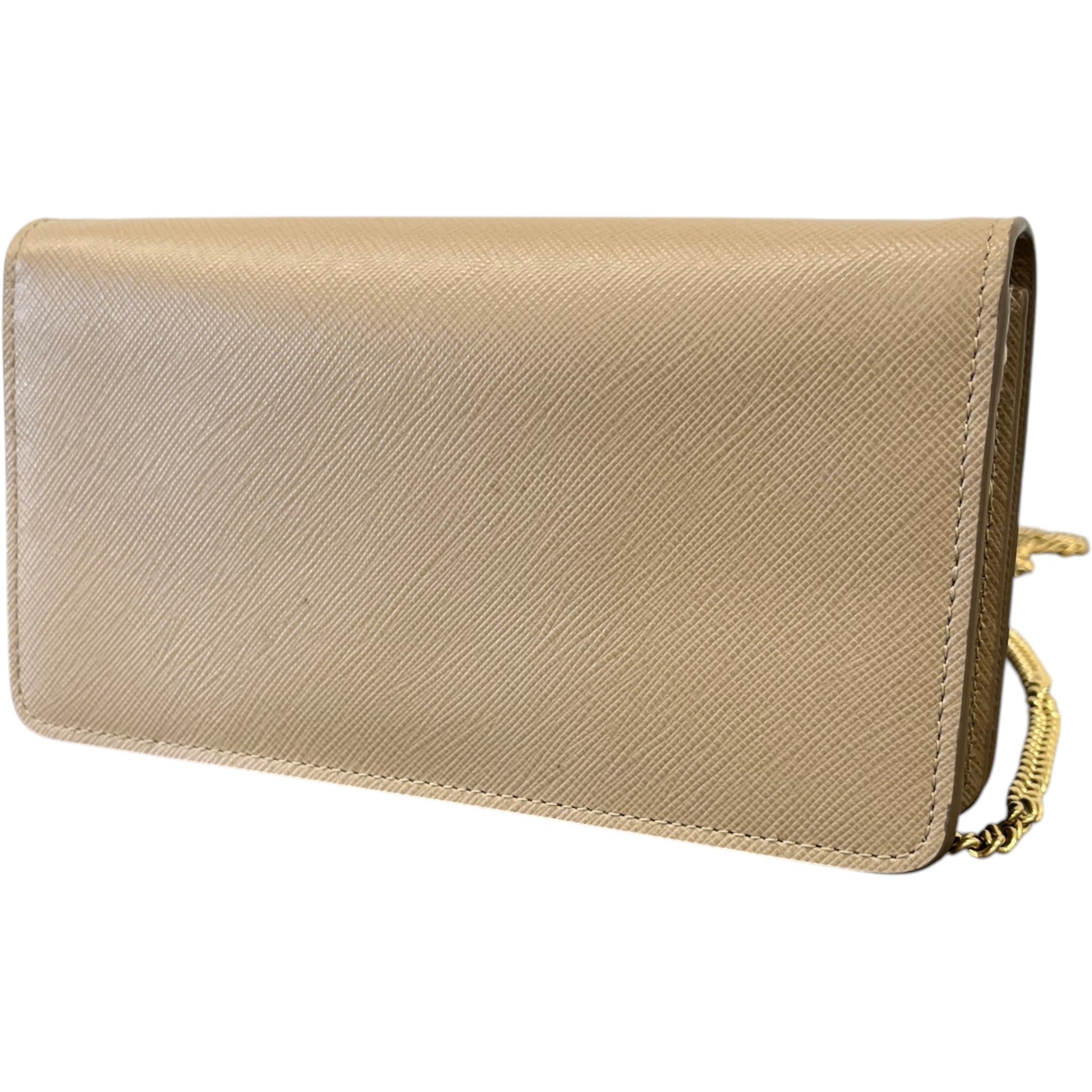 Women's Saffiano Wallet On Chain Woc Bag Beige