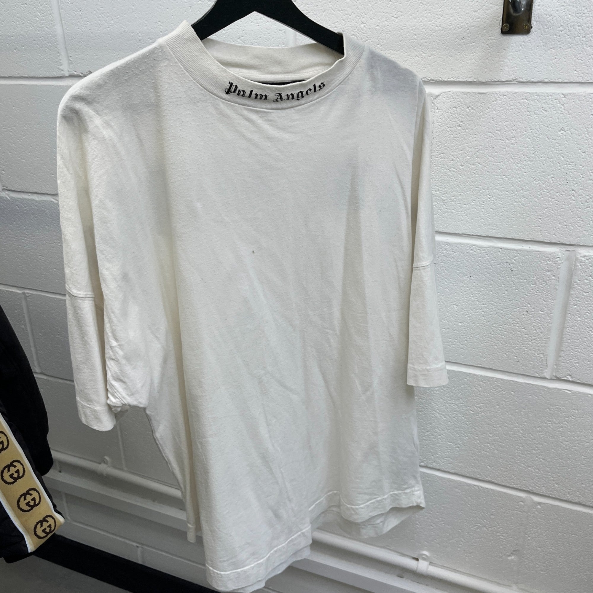 Men's Logo Print T-Shirt White Size S