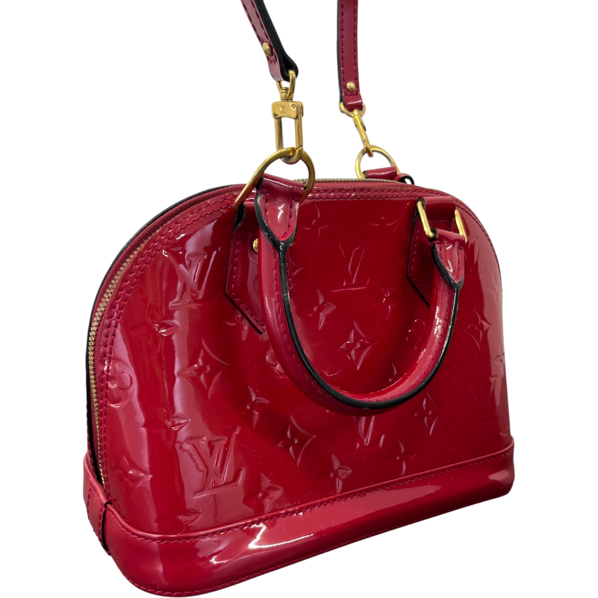 Women's Vernis Leather Alma Bb Bag Red