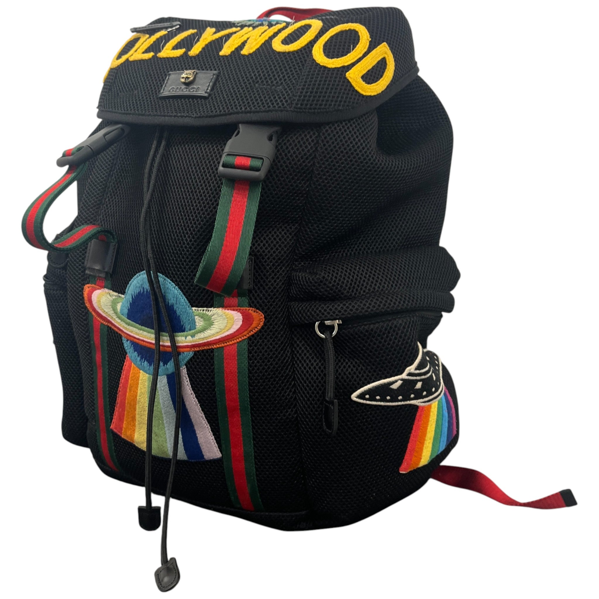 Men's Hollywood Embroidered Backpack Black