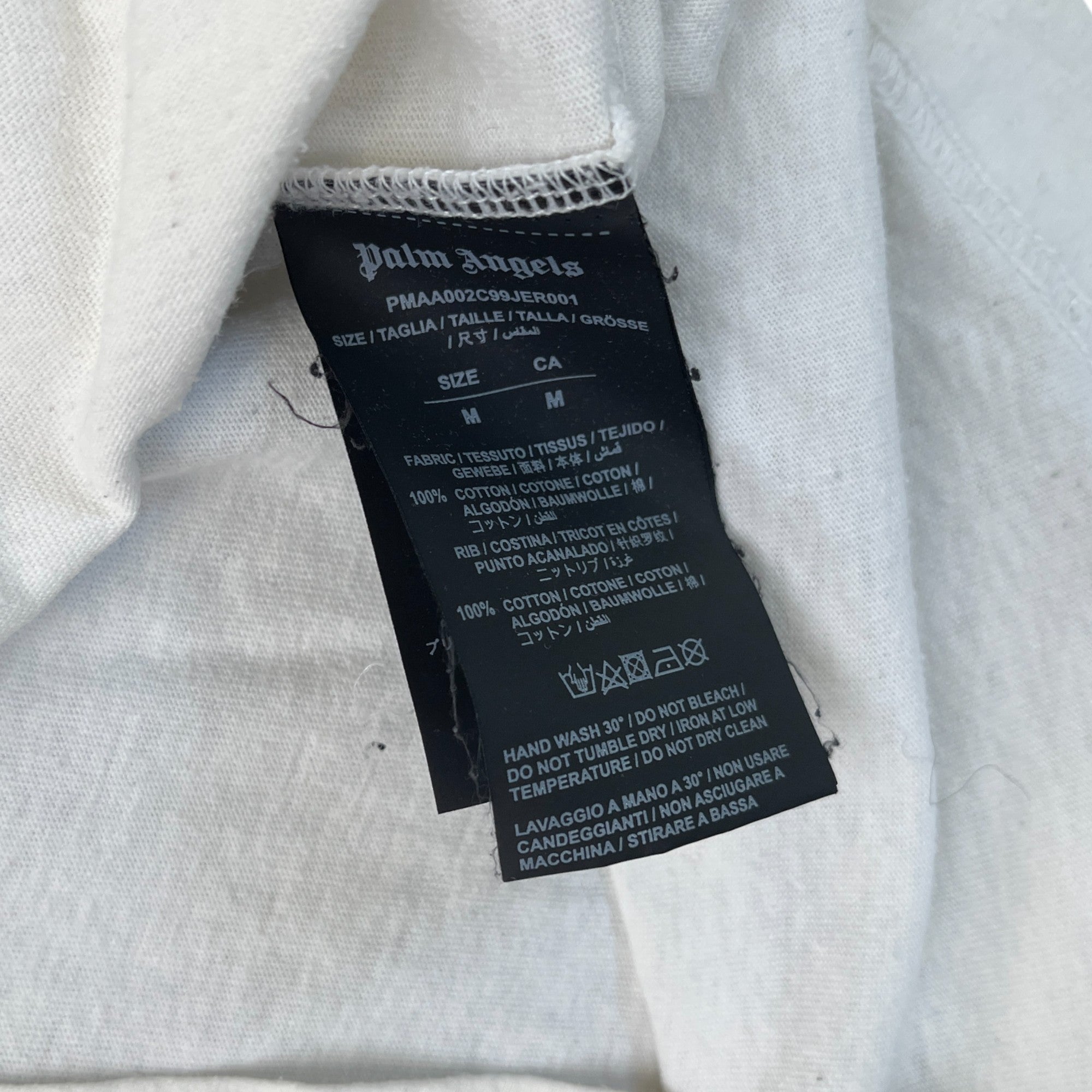 Men's Logo Print T-Shirt White Size S