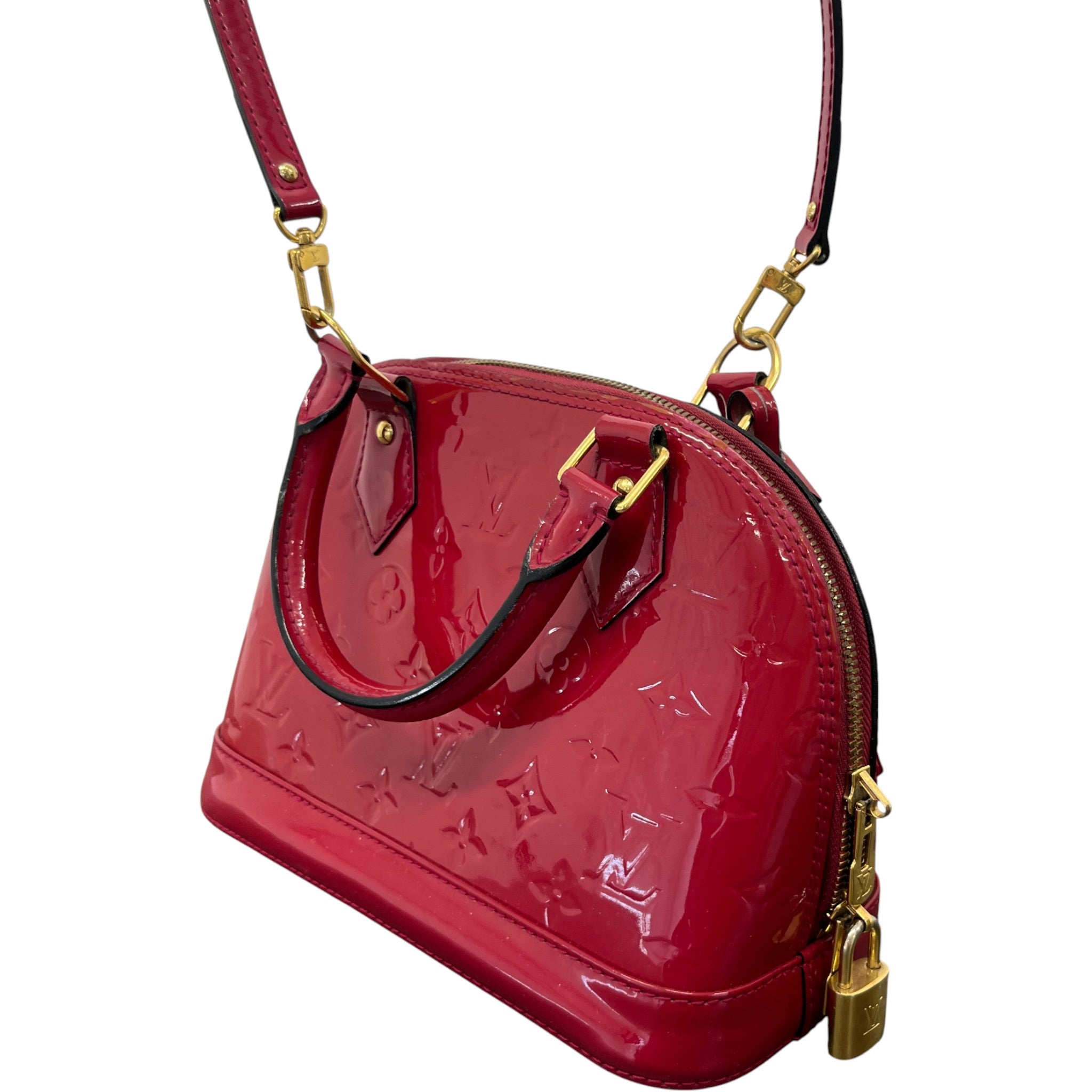 Women's Vernis Leather Alma Bb Bag Red