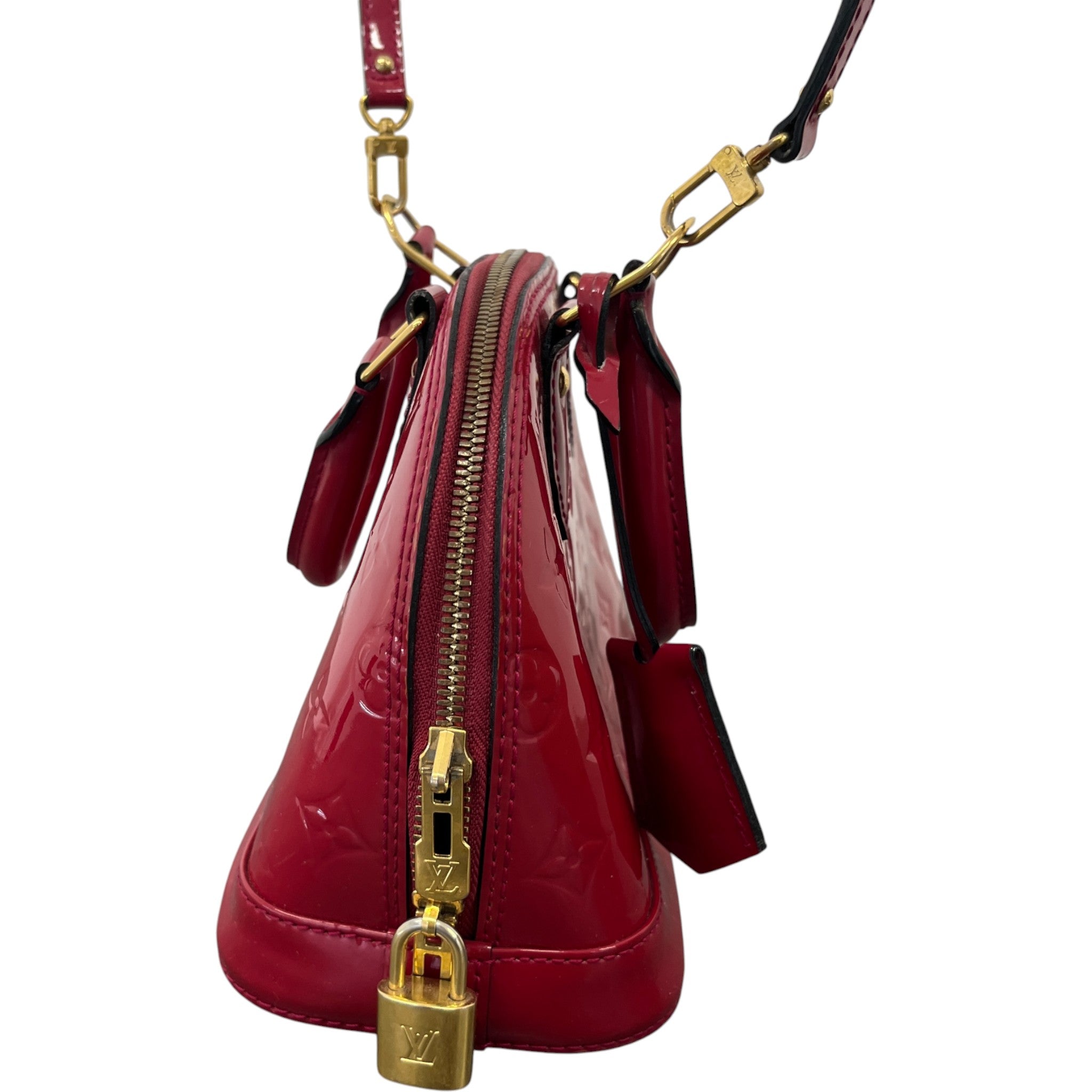 Women's Vernis Leather Alma Bb Bag Red