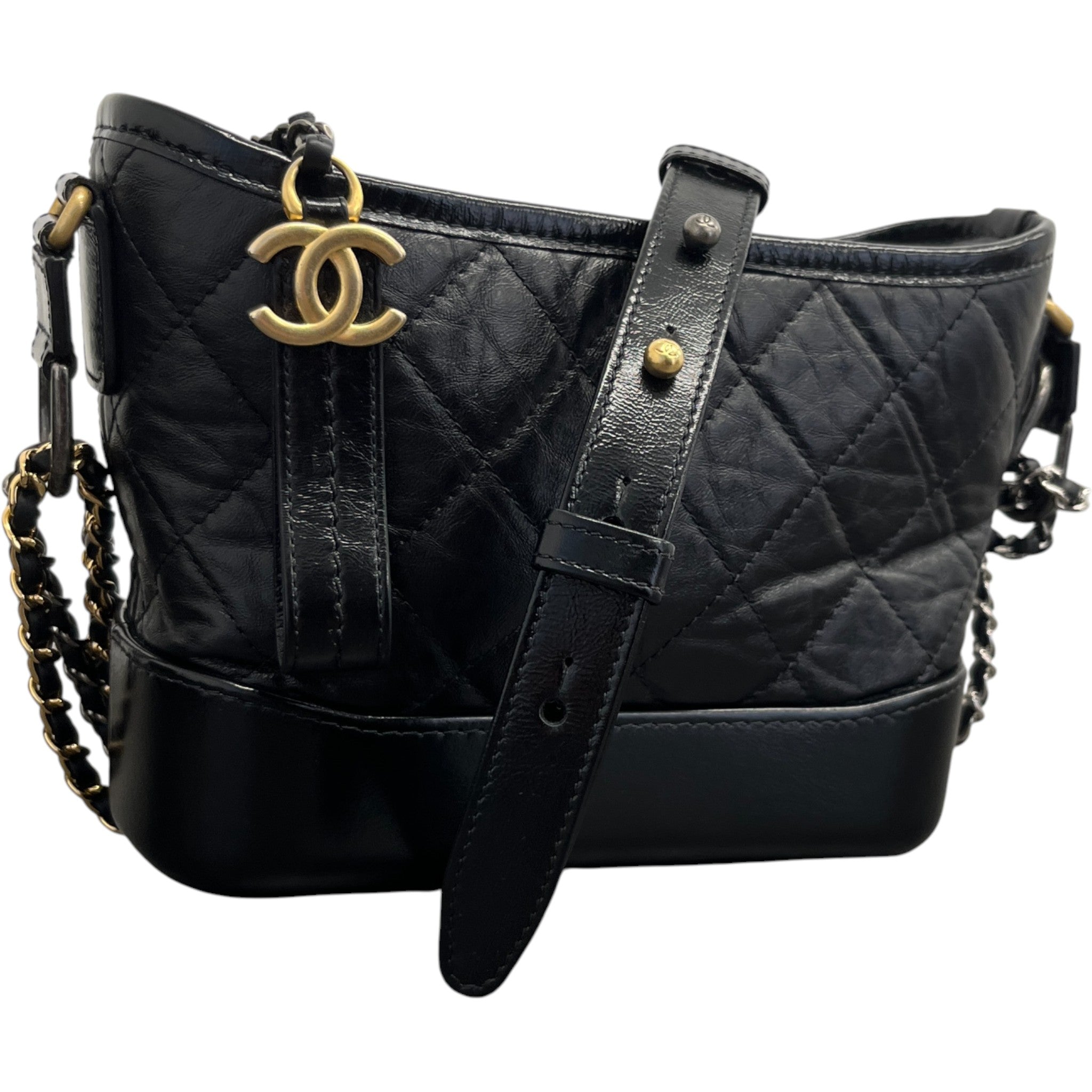 Women's Gabrielle Small Lambskin Bag Black
