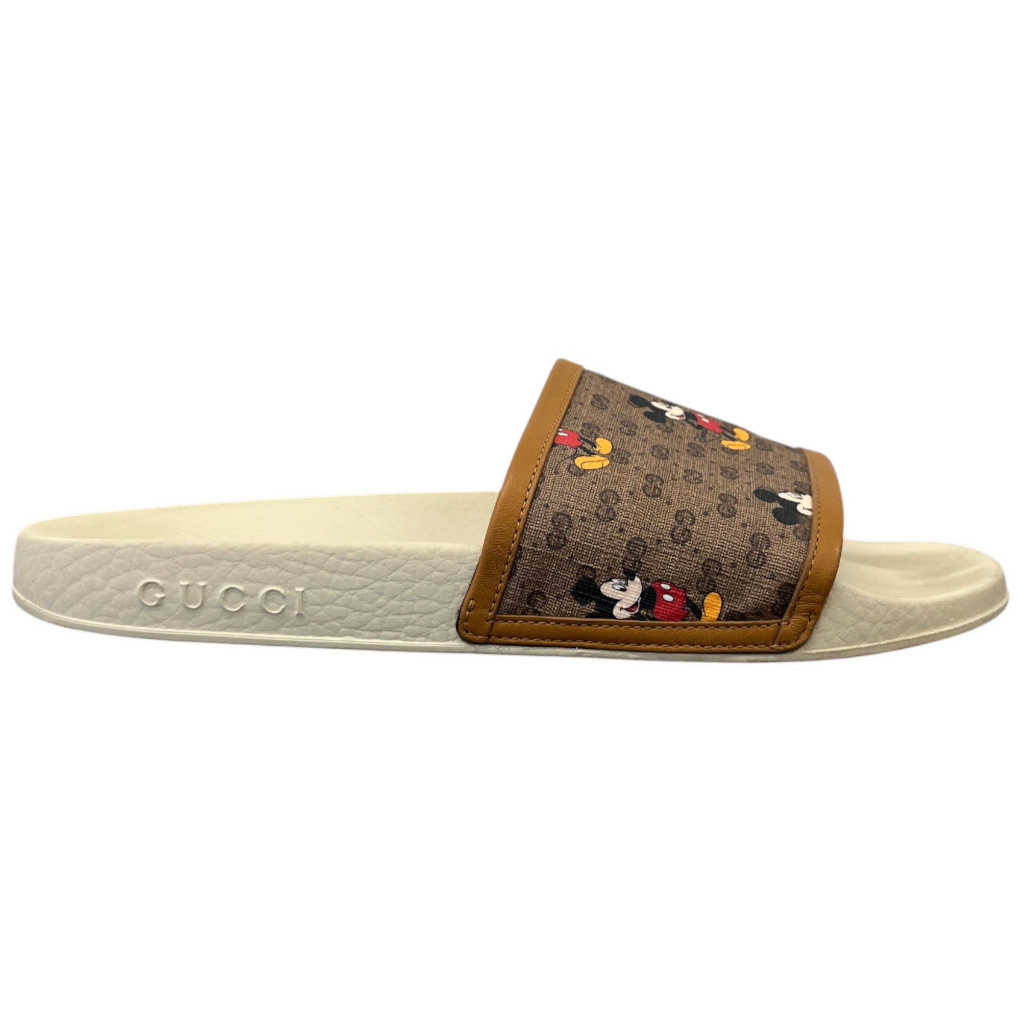 Women's Gucci X Disney Mickey Mouse Slides Beige Size EU 39 / UK 6