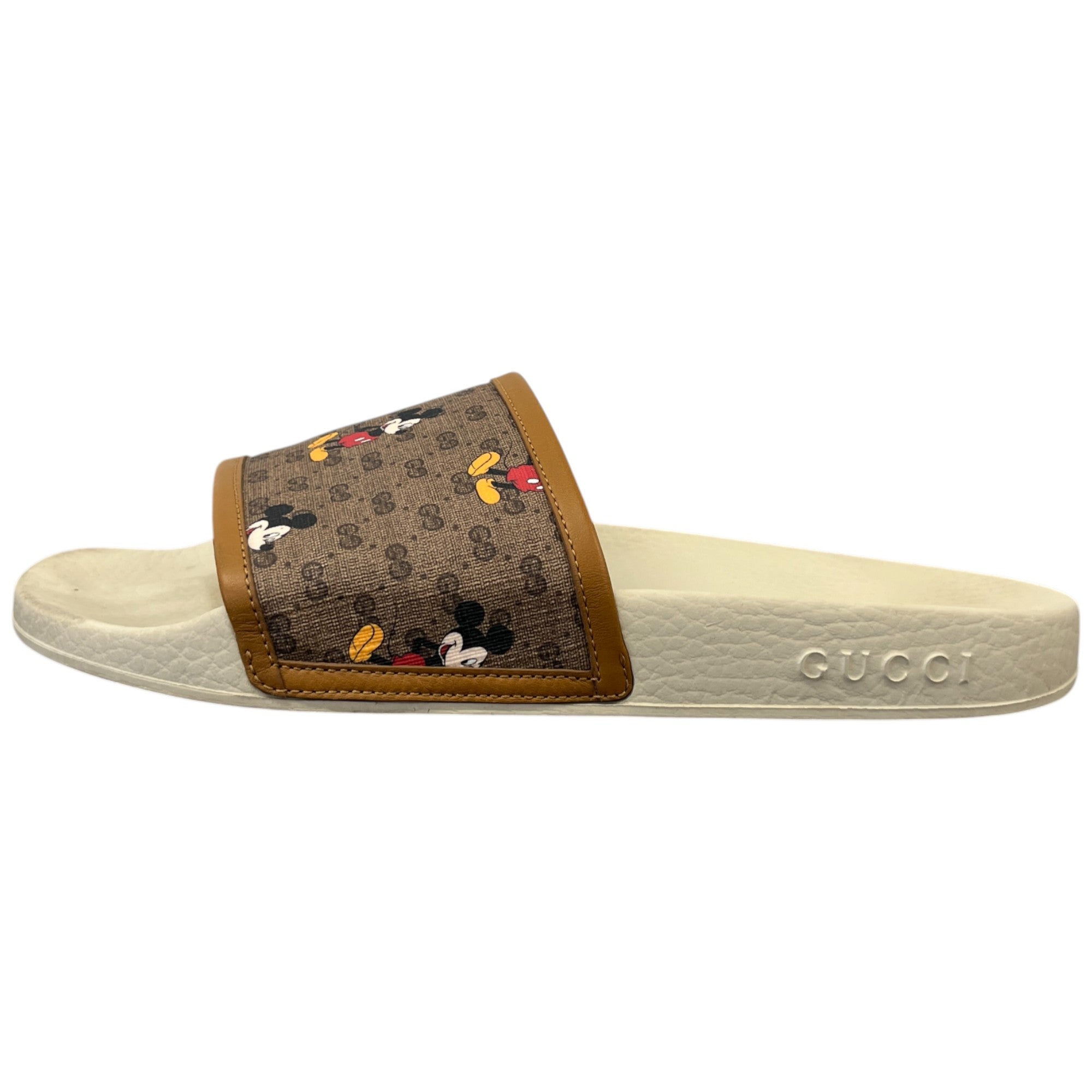 Women's Gucci X Disney Mickey Mouse Slides Beige Size EU 39 / UK 6