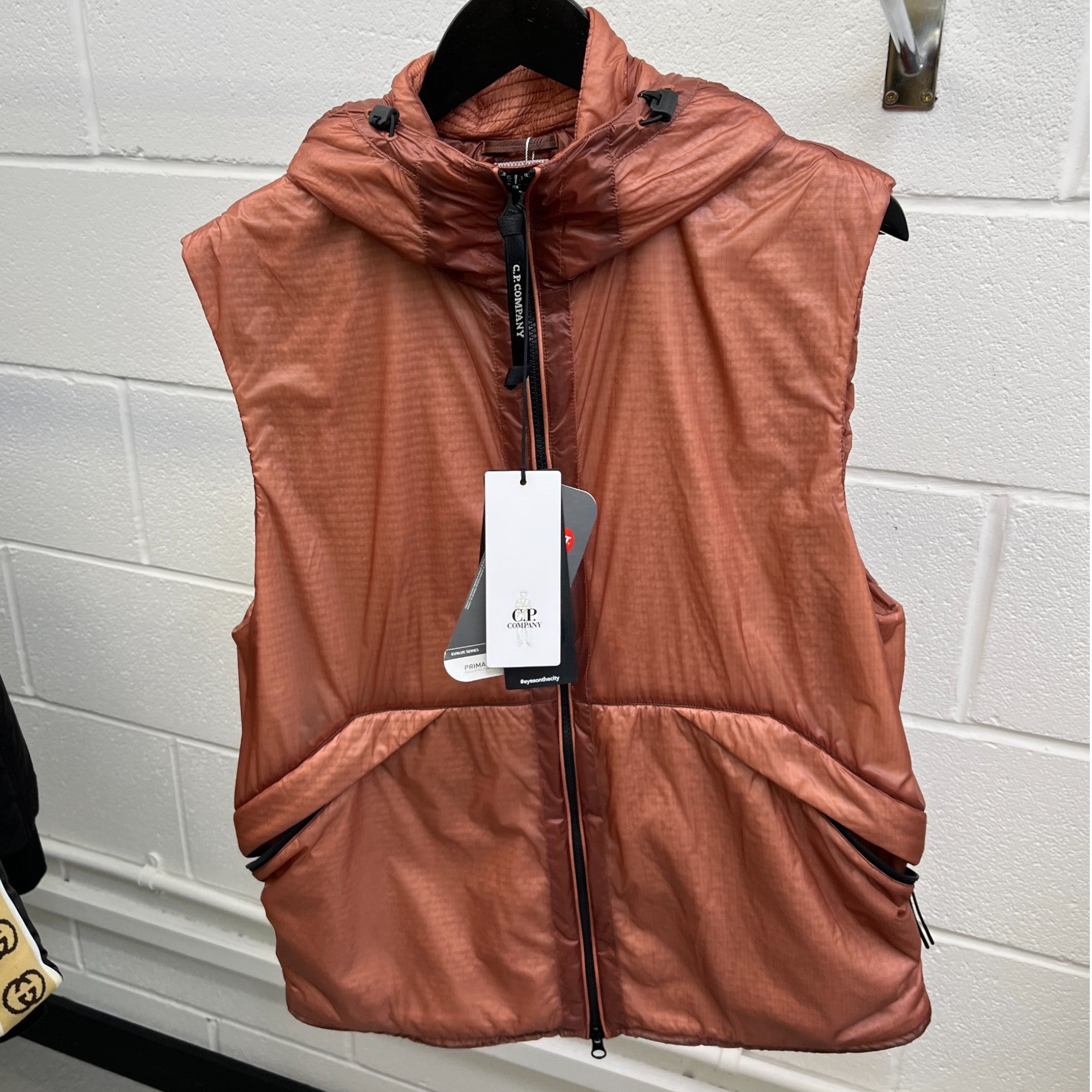 Men's Nada Shell Primaloft Goggle Gilet Salmon Size L