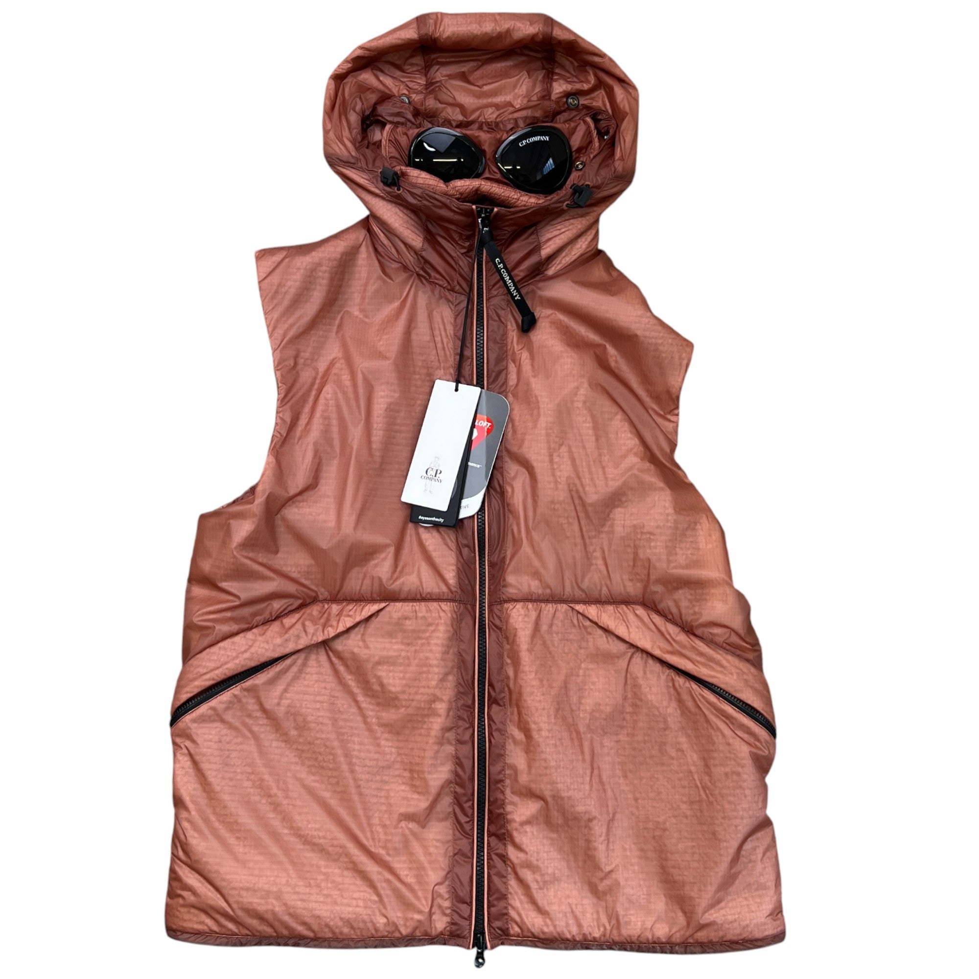 Men's Nada Shell Primaloft Goggle Gilet Salmon Size L