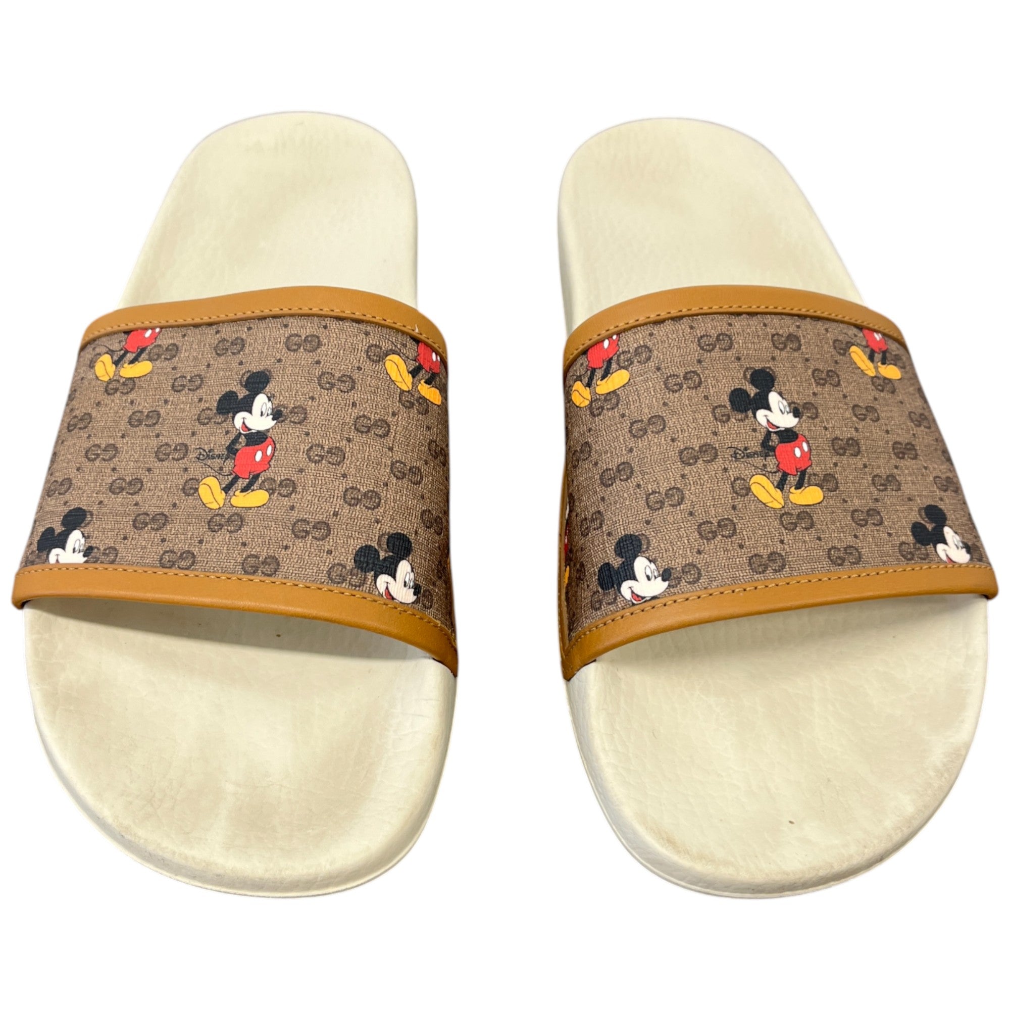 Women's Gucci X Disney Mickey Mouse Slides Beige Size EU 39 / UK 6
