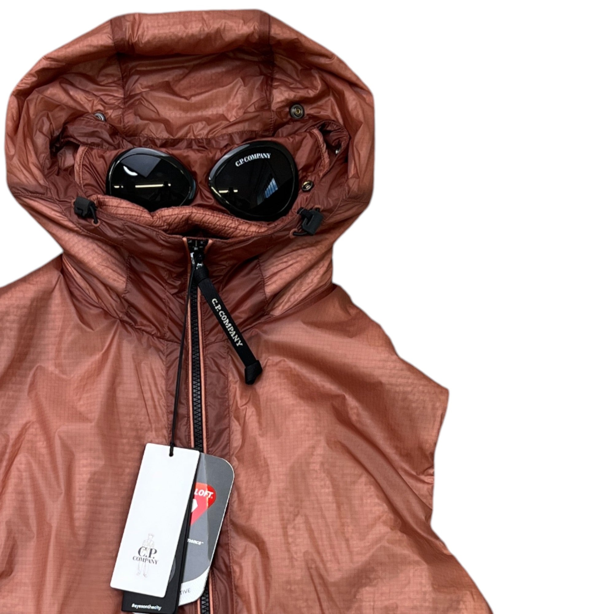 Men's Nada Shell Primaloft Goggle Gilet Salmon Size L