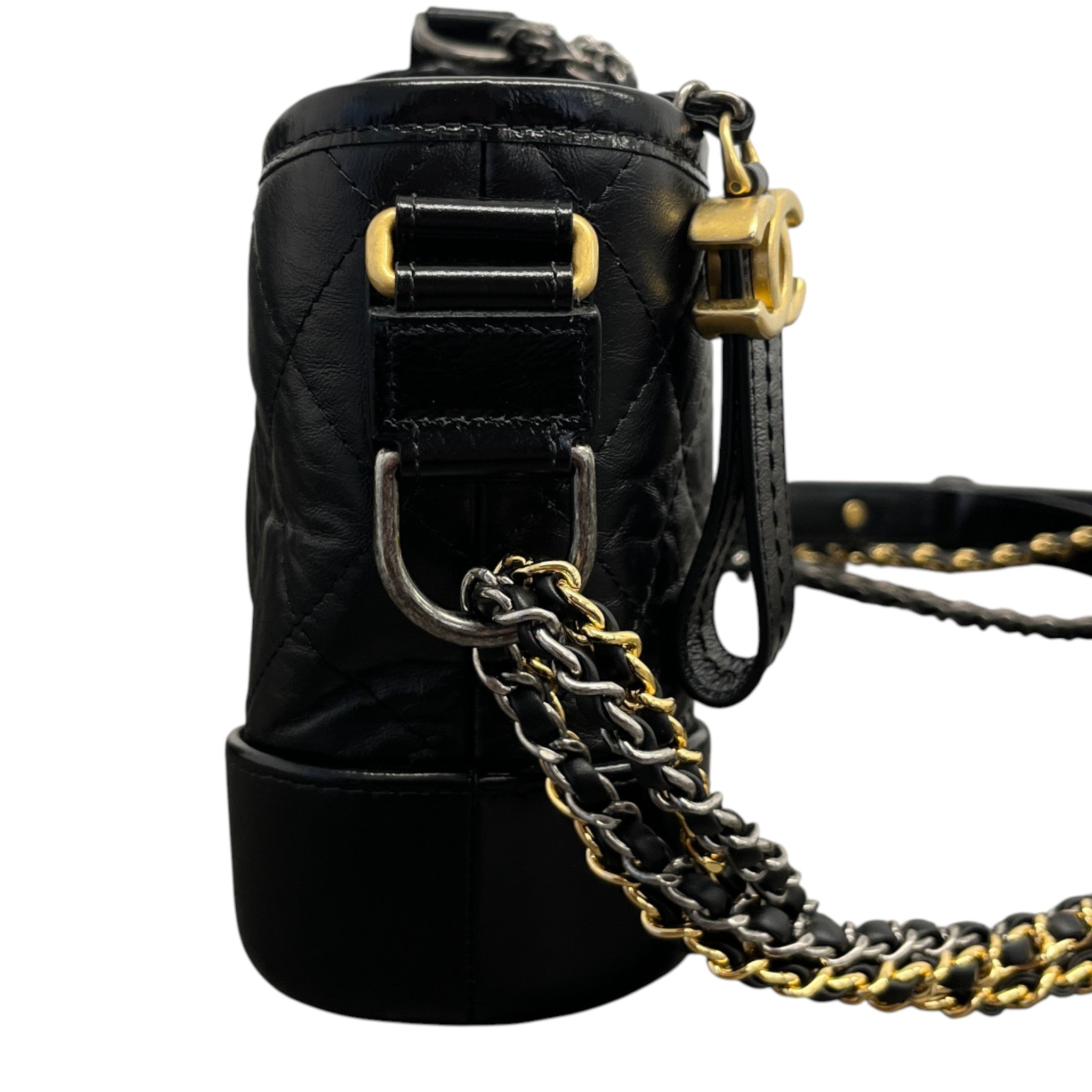 Women's Gabrielle Small Lambskin Bag Black