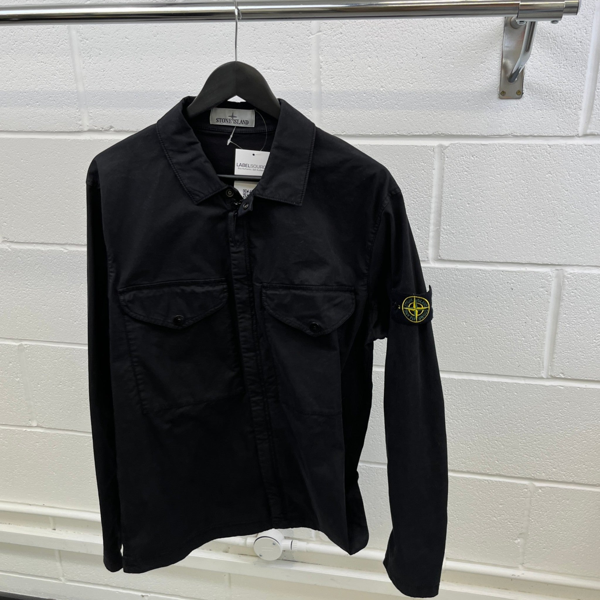 Men's Applique Logo Jacket Black Size L