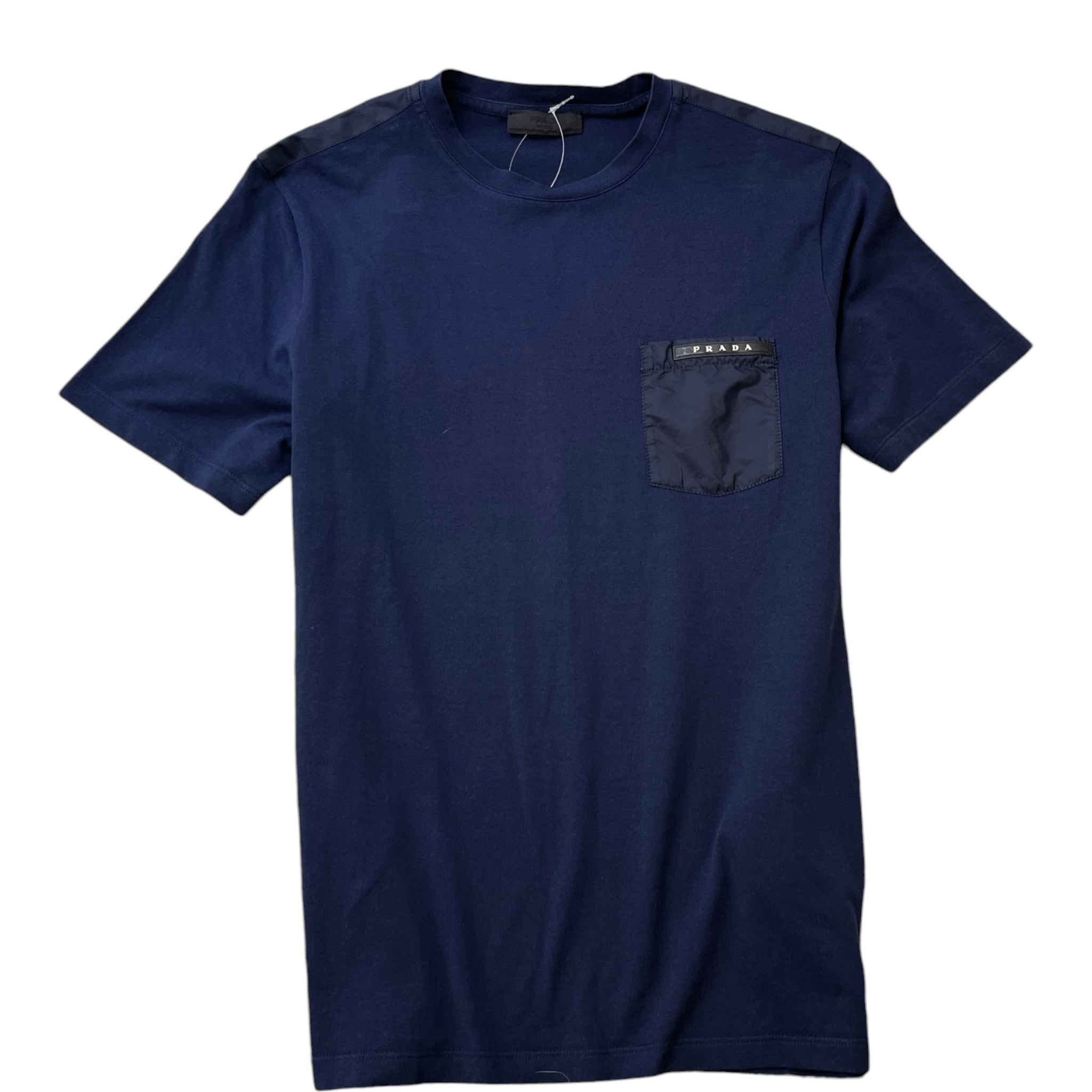 Men's Plaque Logo T-Shirt Navy Size S