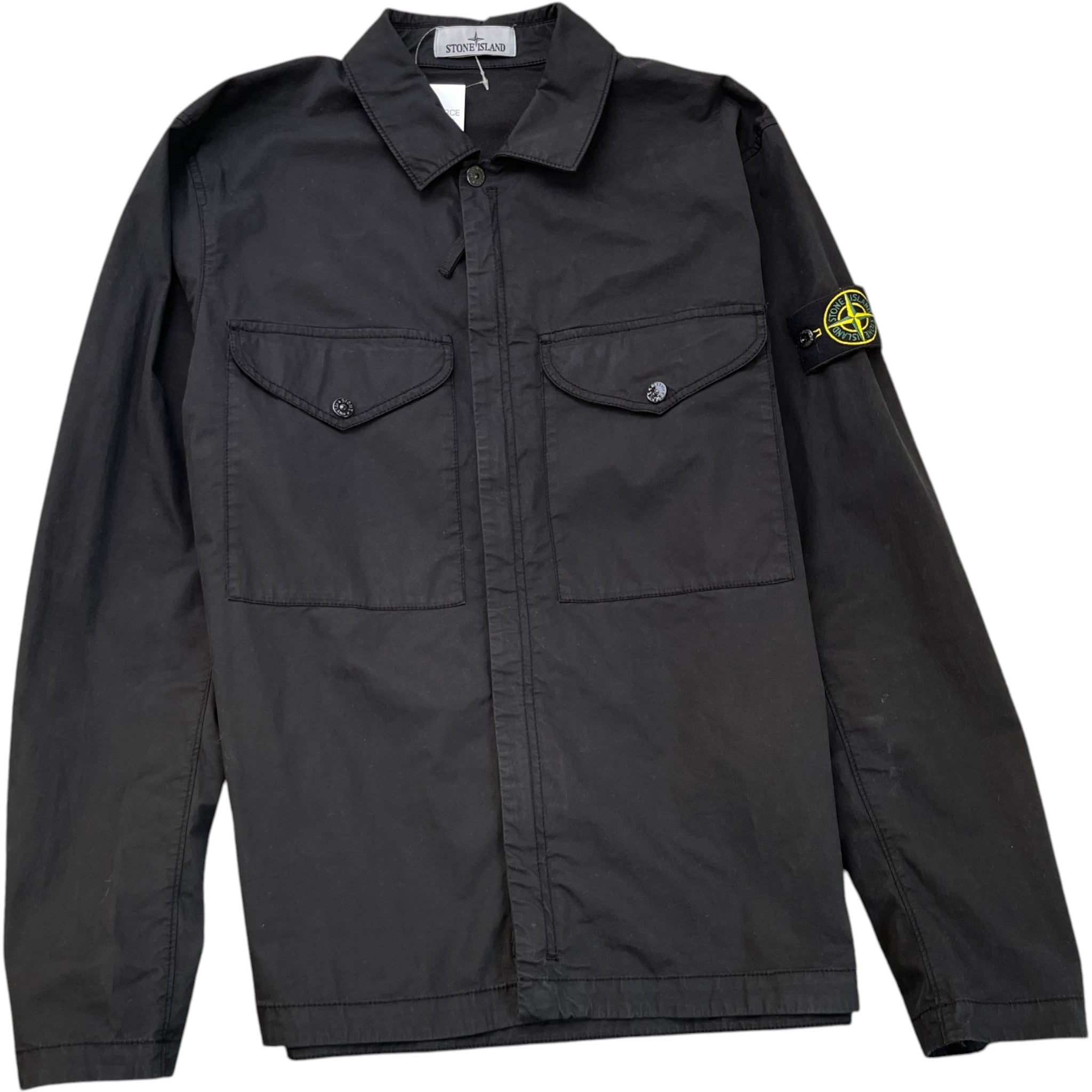 Men's Applique Logo Jacket Black Size L
