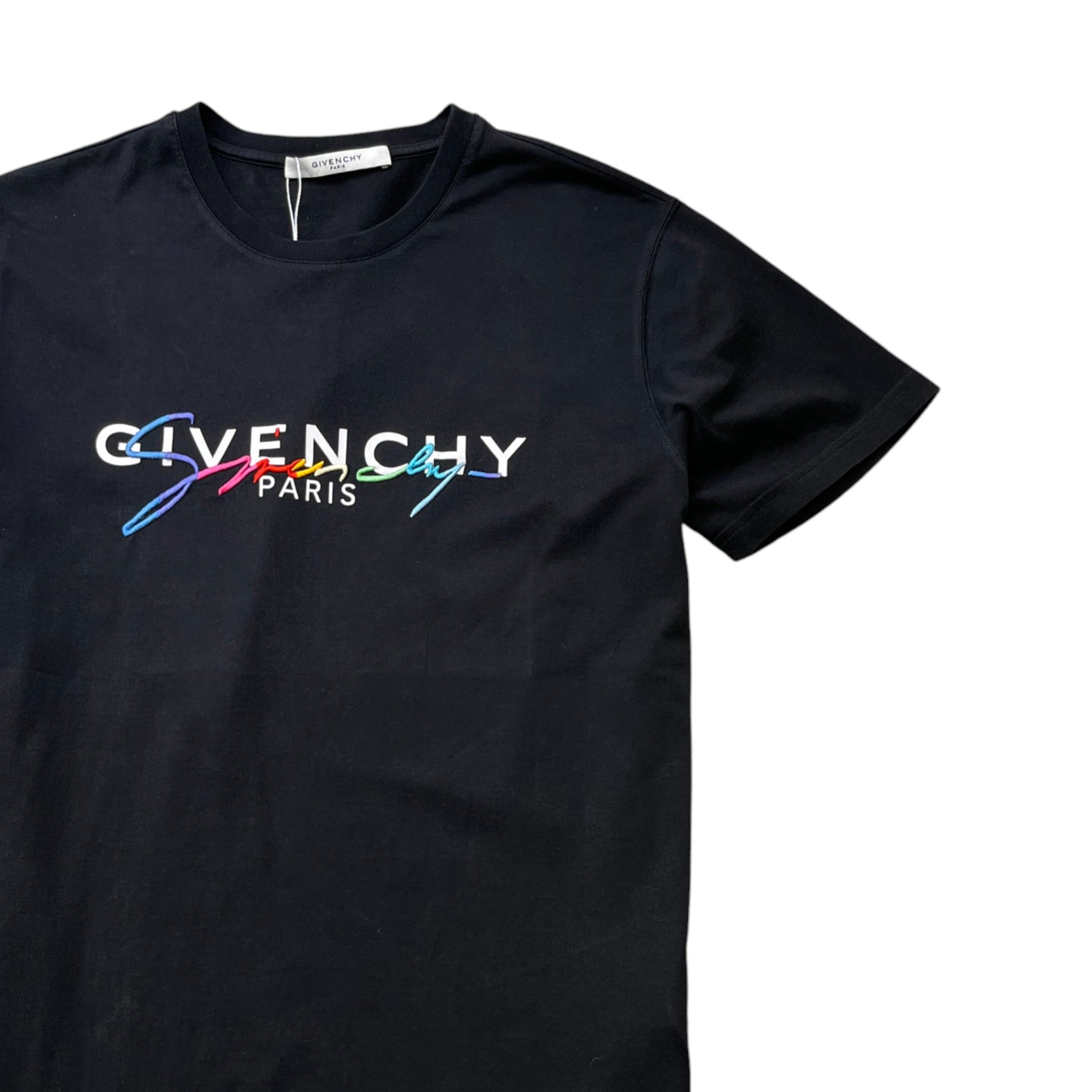 Men's Signature Logo T-Shirt Black Size XS