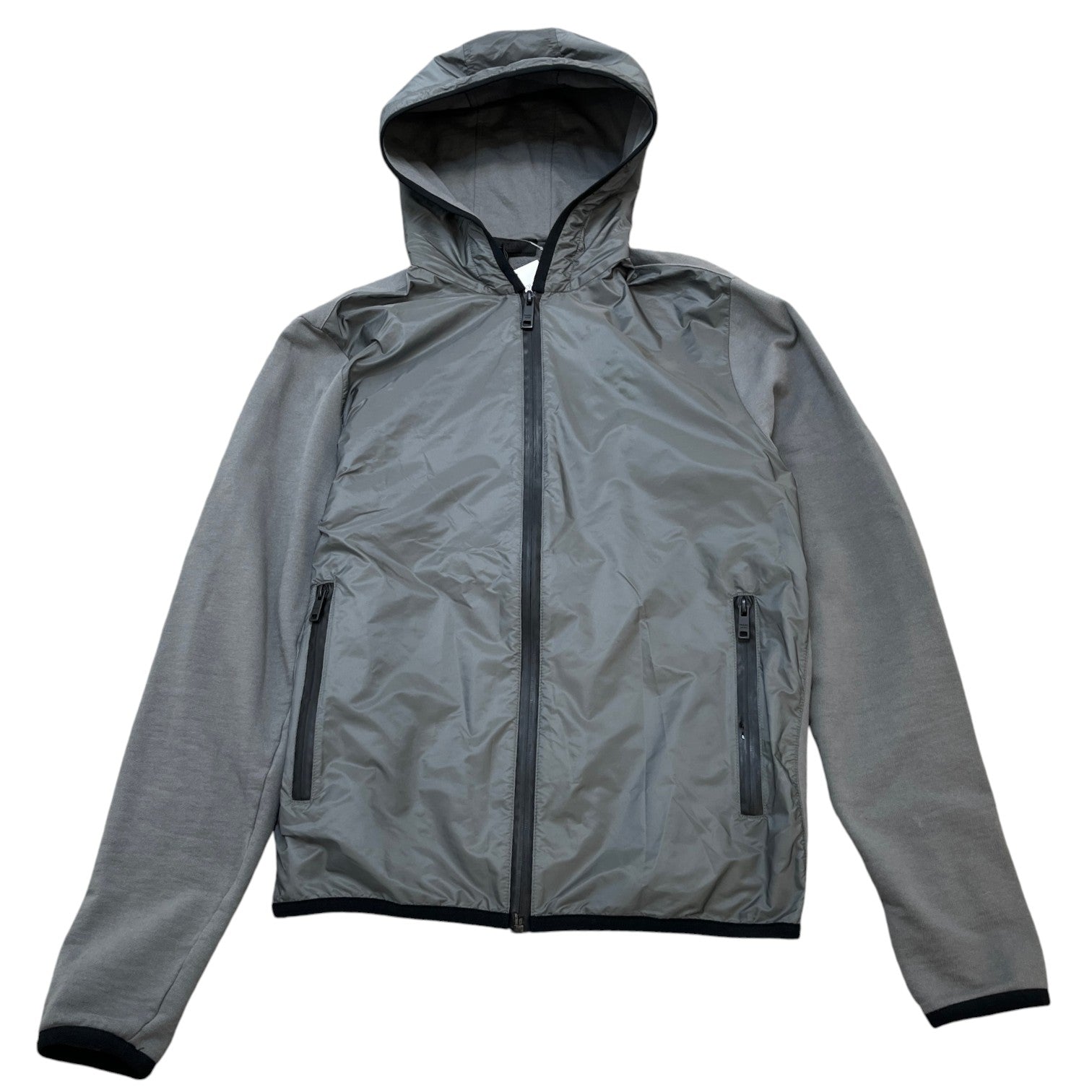Men's Logo Patch Jacket Grey Size S