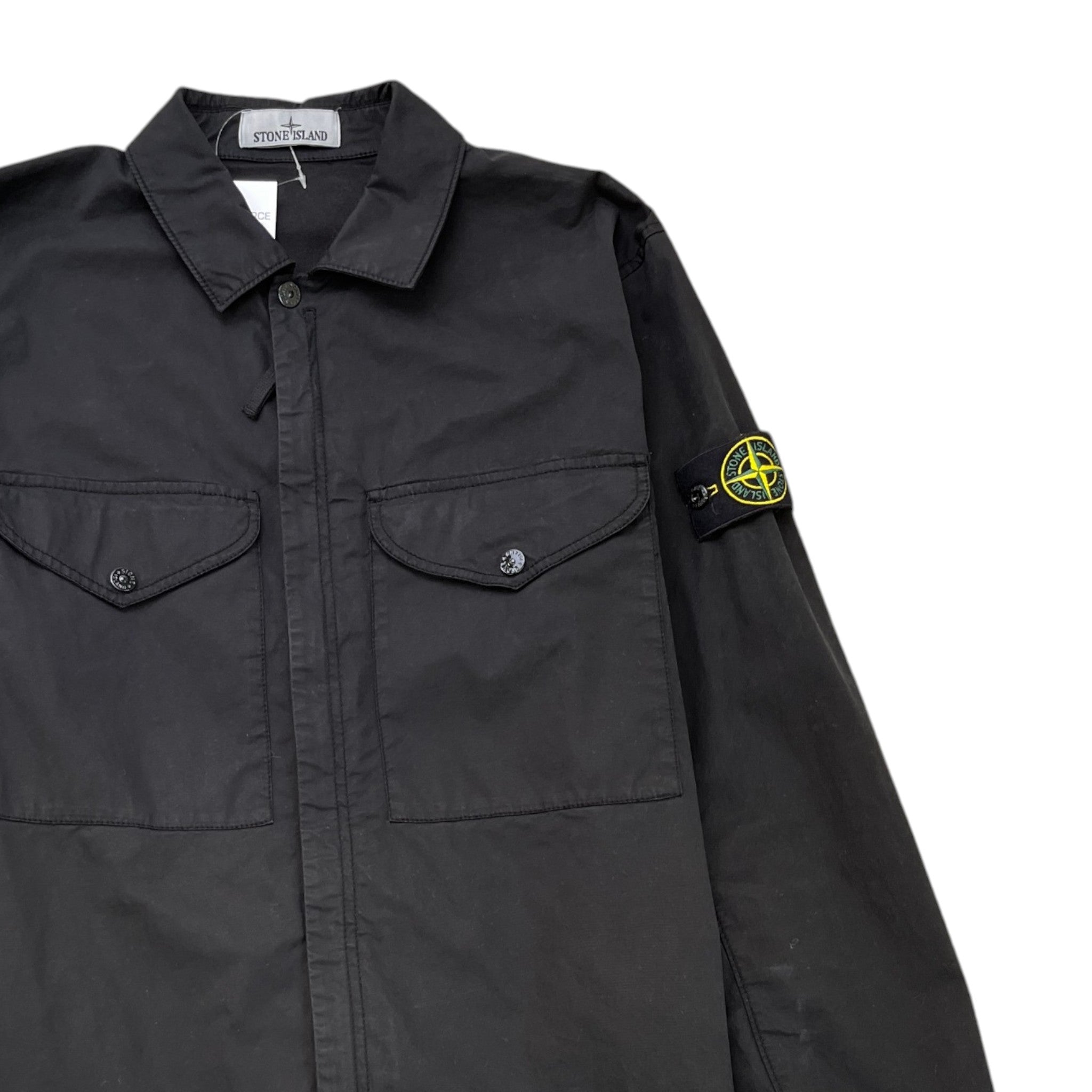 Men's Applique Logo Jacket Black Size L