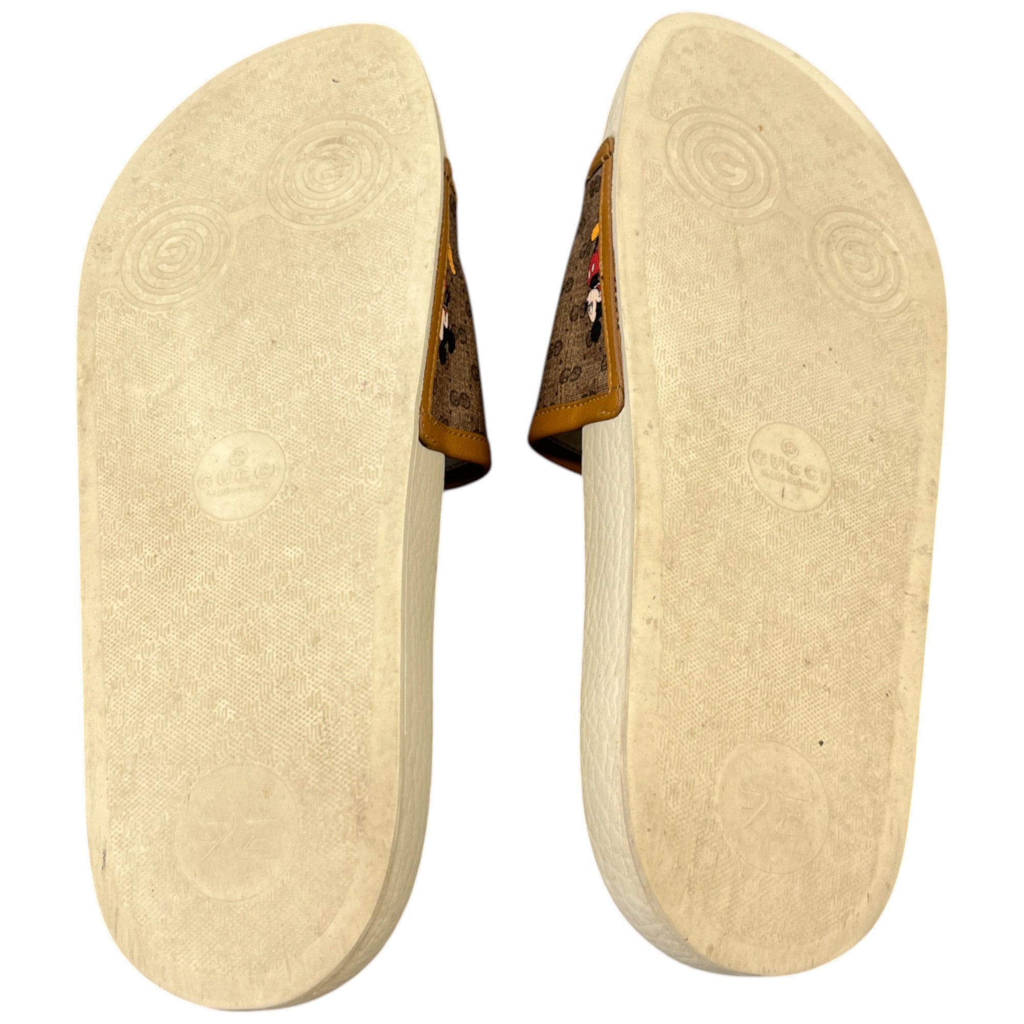 Women's Gucci X Disney Mickey Mouse Slides Beige Size EU 39 / UK 6