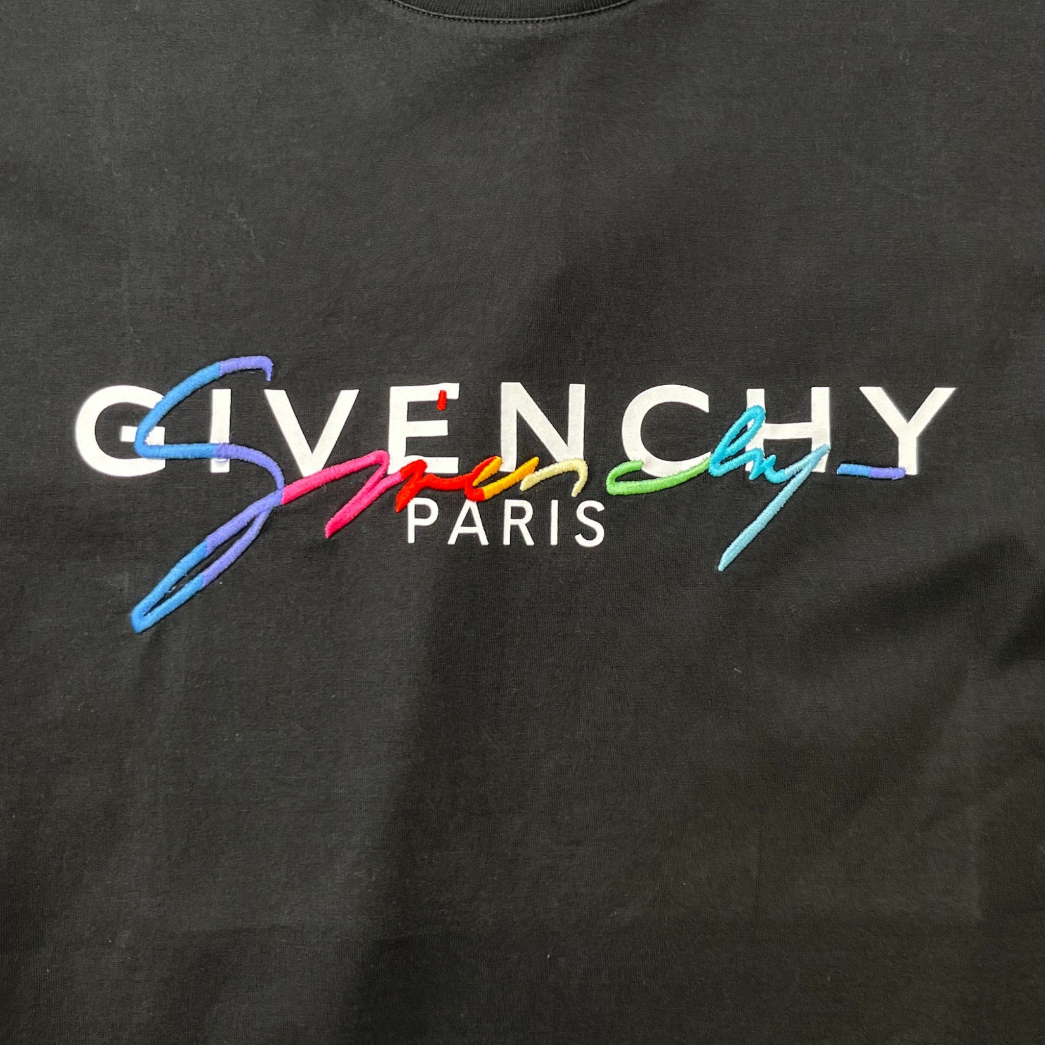 Men's Signature Logo T-Shirt Black Size XS