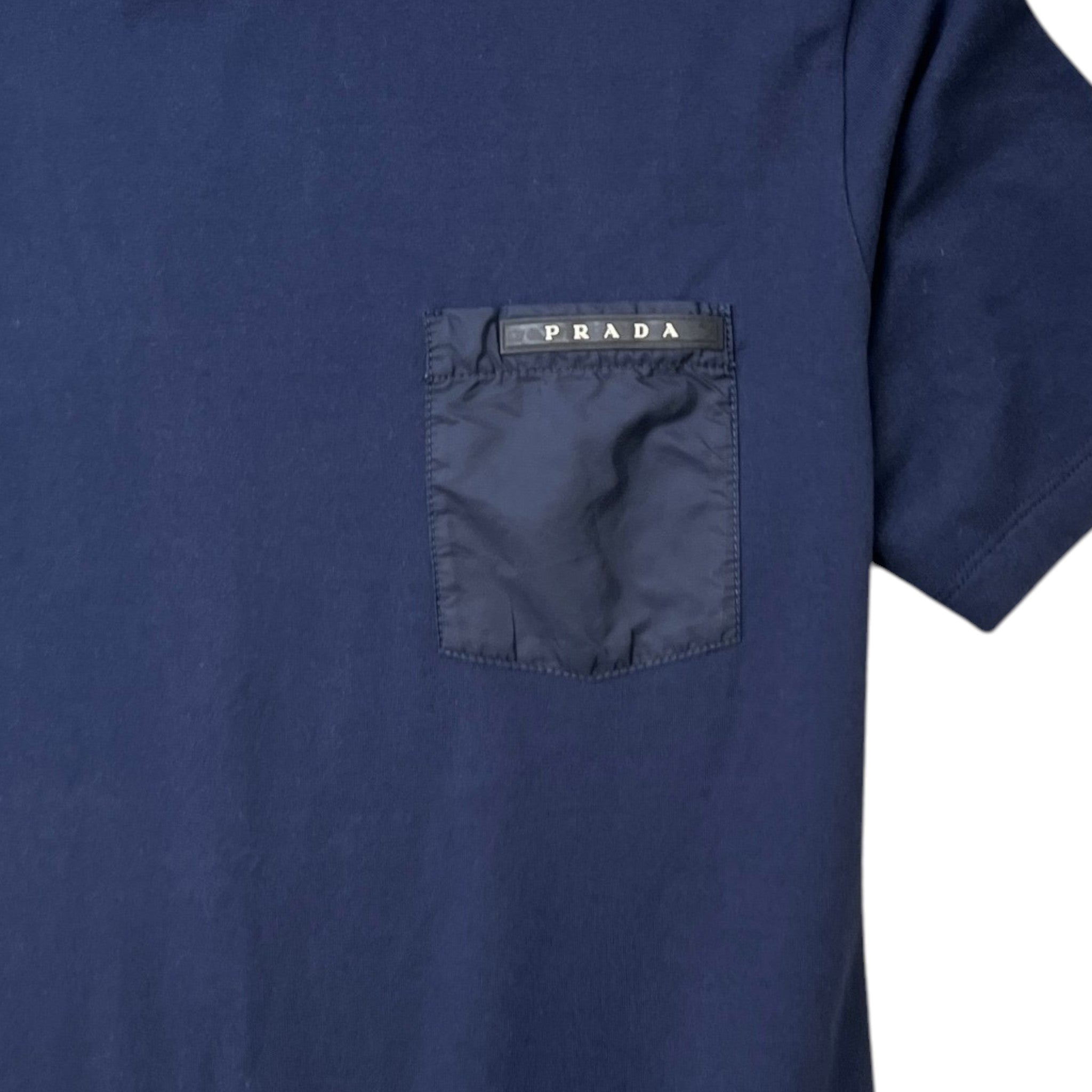 Men's Plaque Logo T-Shirt Navy Size S