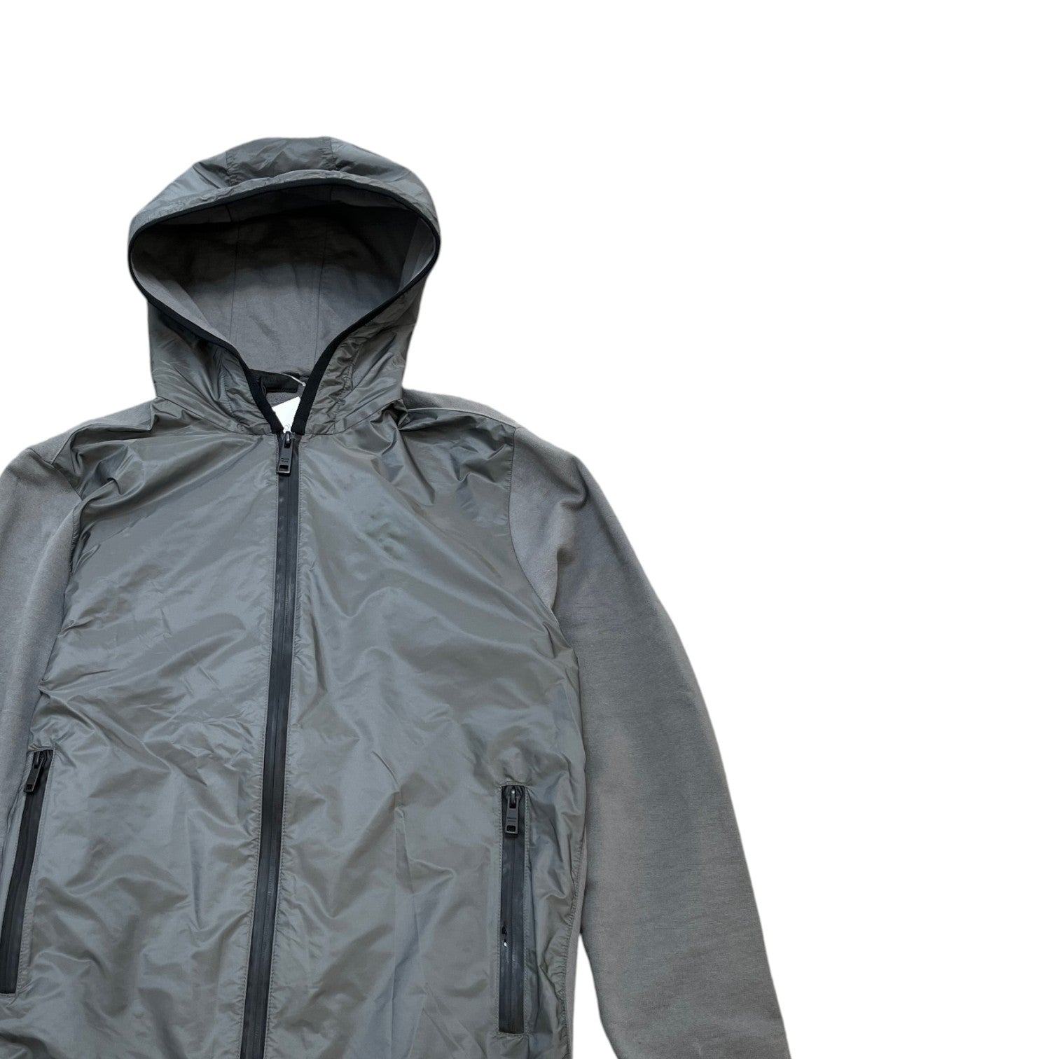 Men's Logo Patch Jacket Grey Size S