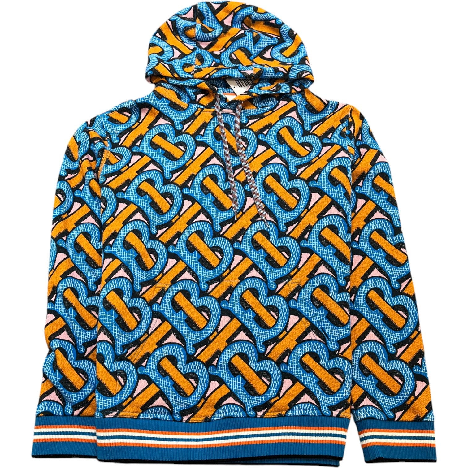 Men's Tb Monogram Hoodie Blue Size L