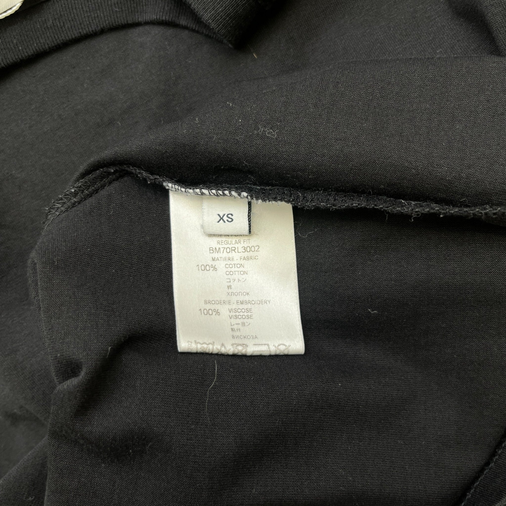 Men's Signature Logo T-Shirt Black Size XS