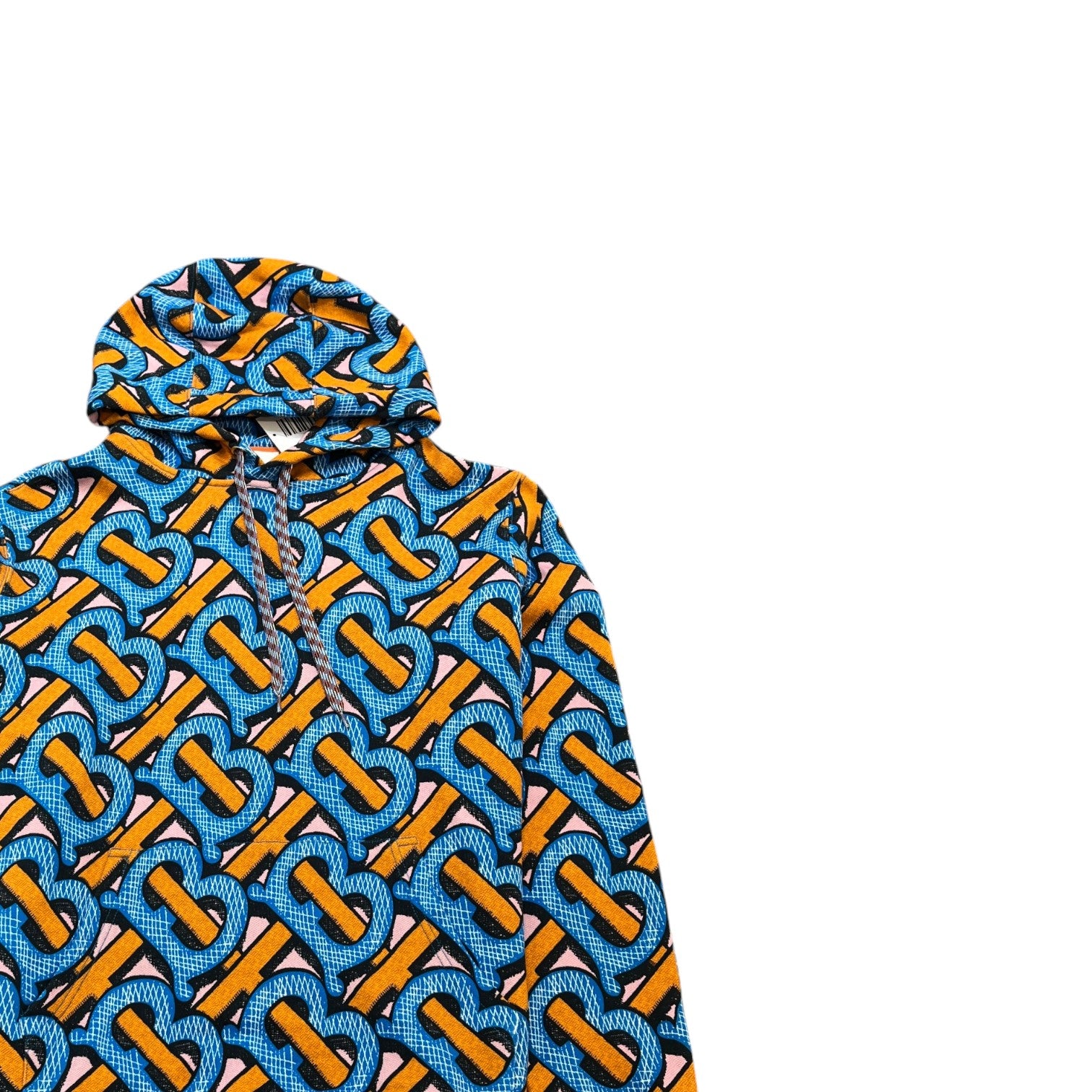 Men's Tb Monogram Hoodie Blue Size L