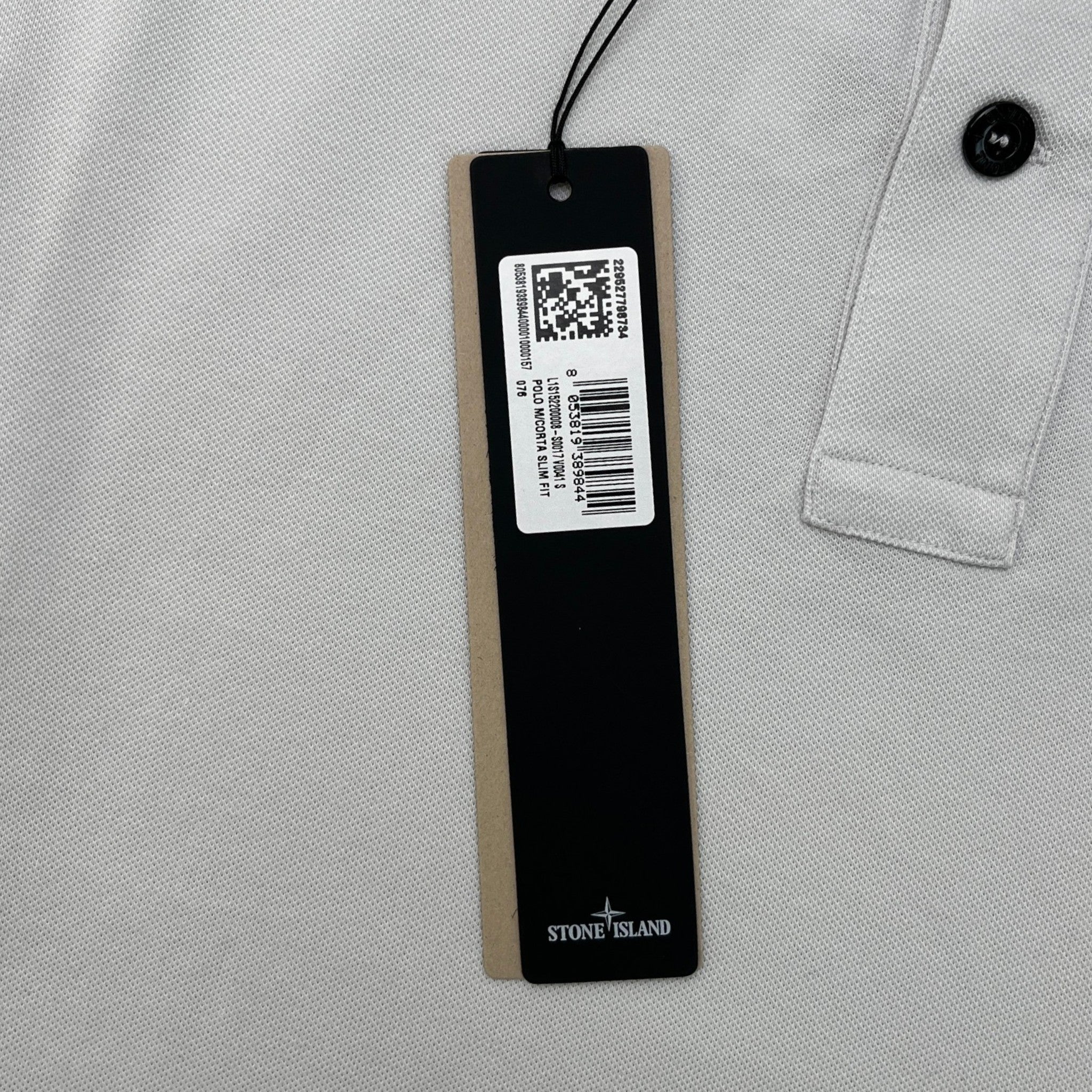 Men's Compass Logo Polo Shirt Grey Size S