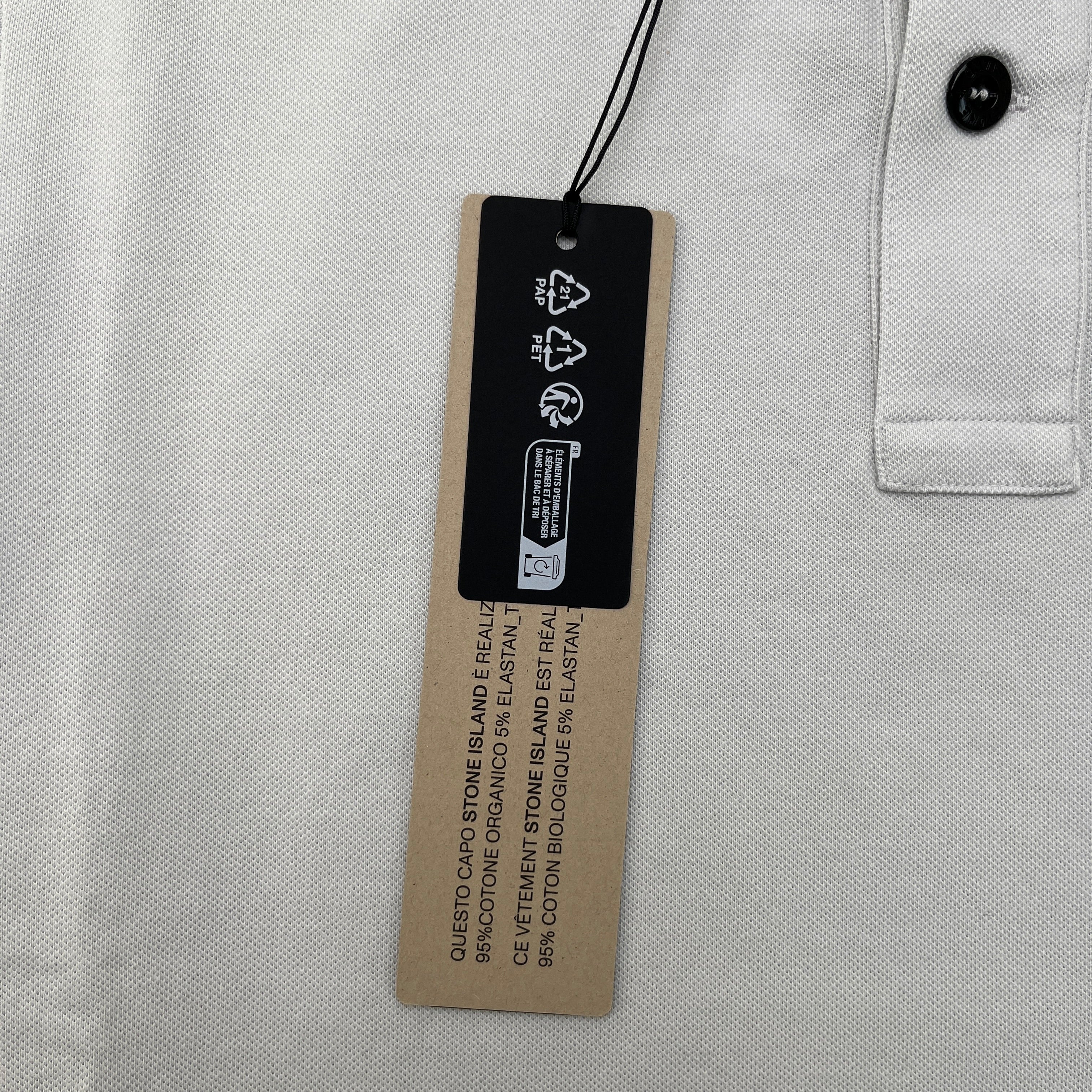 Men's Compass Logo Polo Shirt Grey Size M