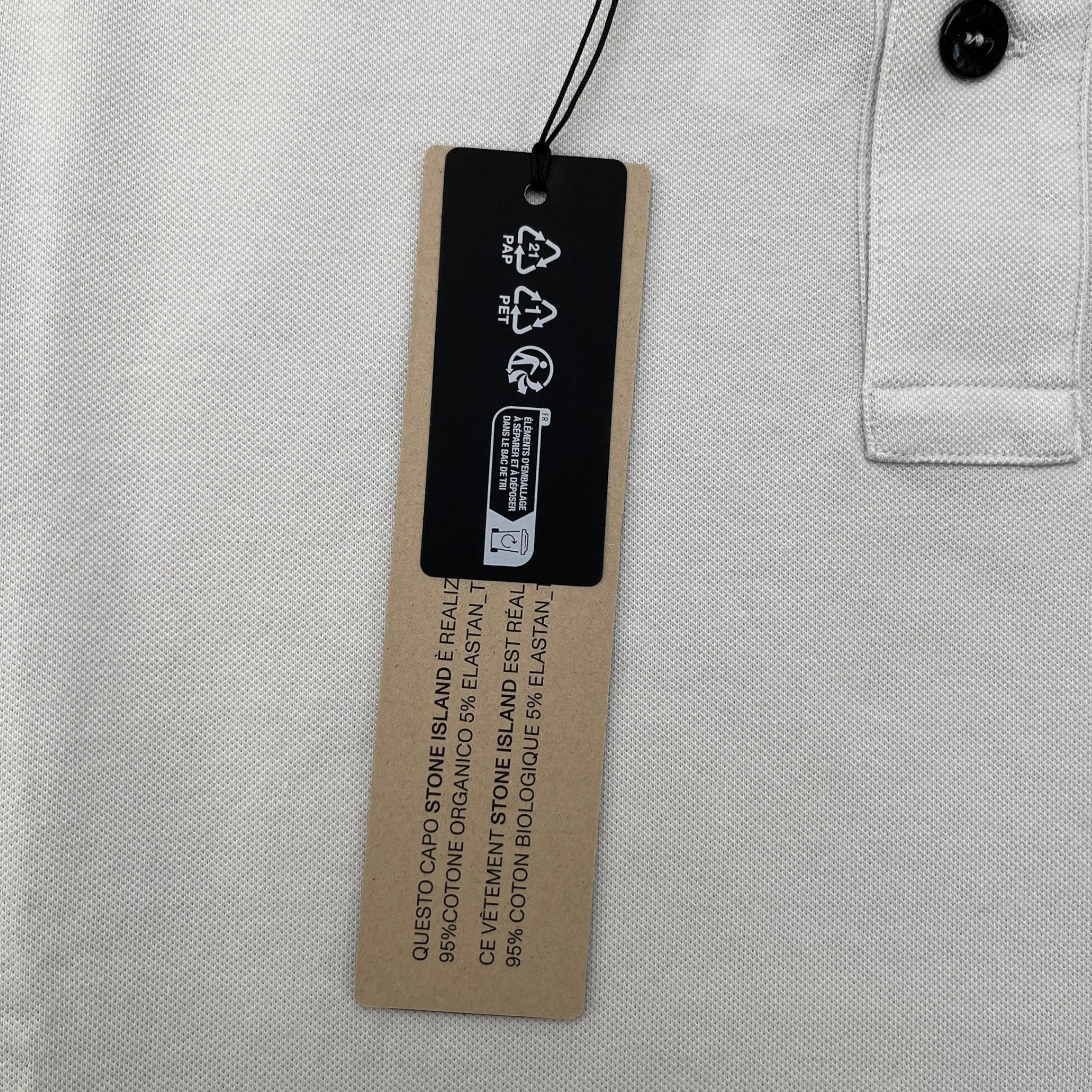 Men's Compass Logo Polo Shirt Grey Size S