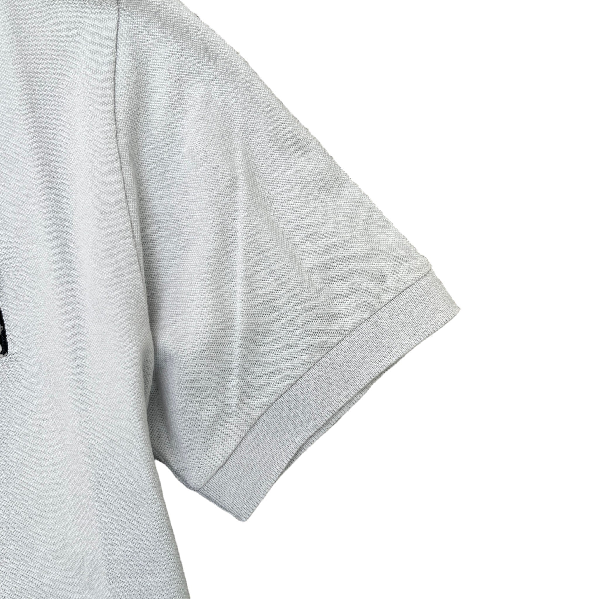 Men's Compass Logo Polo Shirt Grey Size S