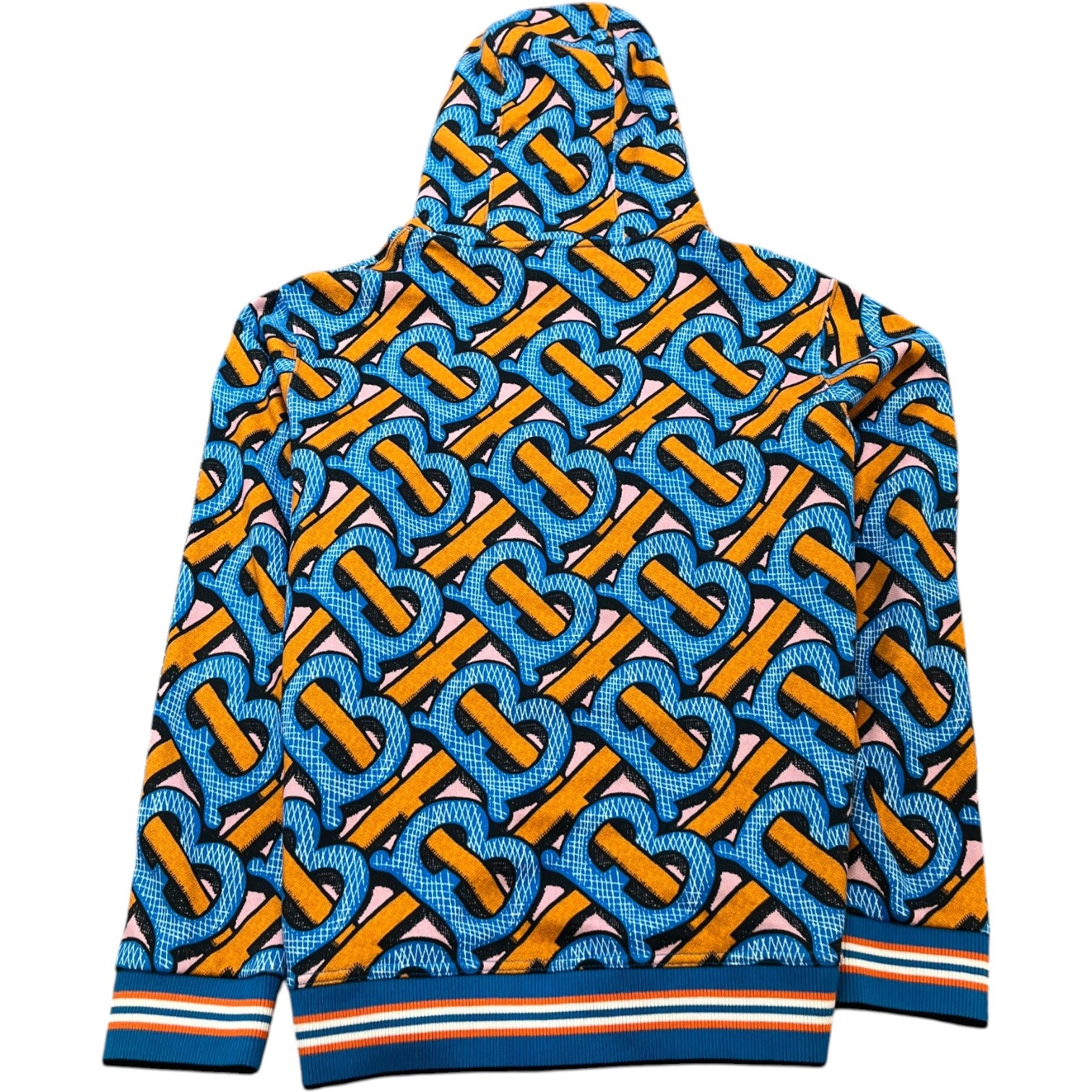 Men's Tb Monogram Hoodie Blue Size L