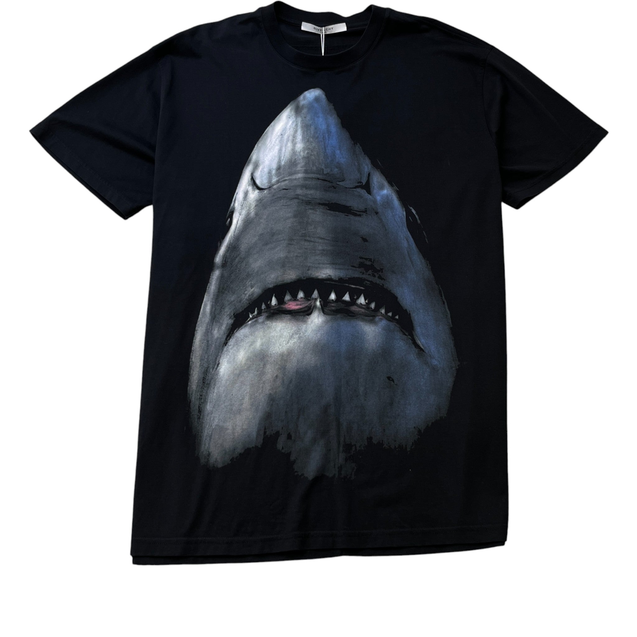 Men's Shark Oversized Columbian Fit T-Shirt Black Size XL