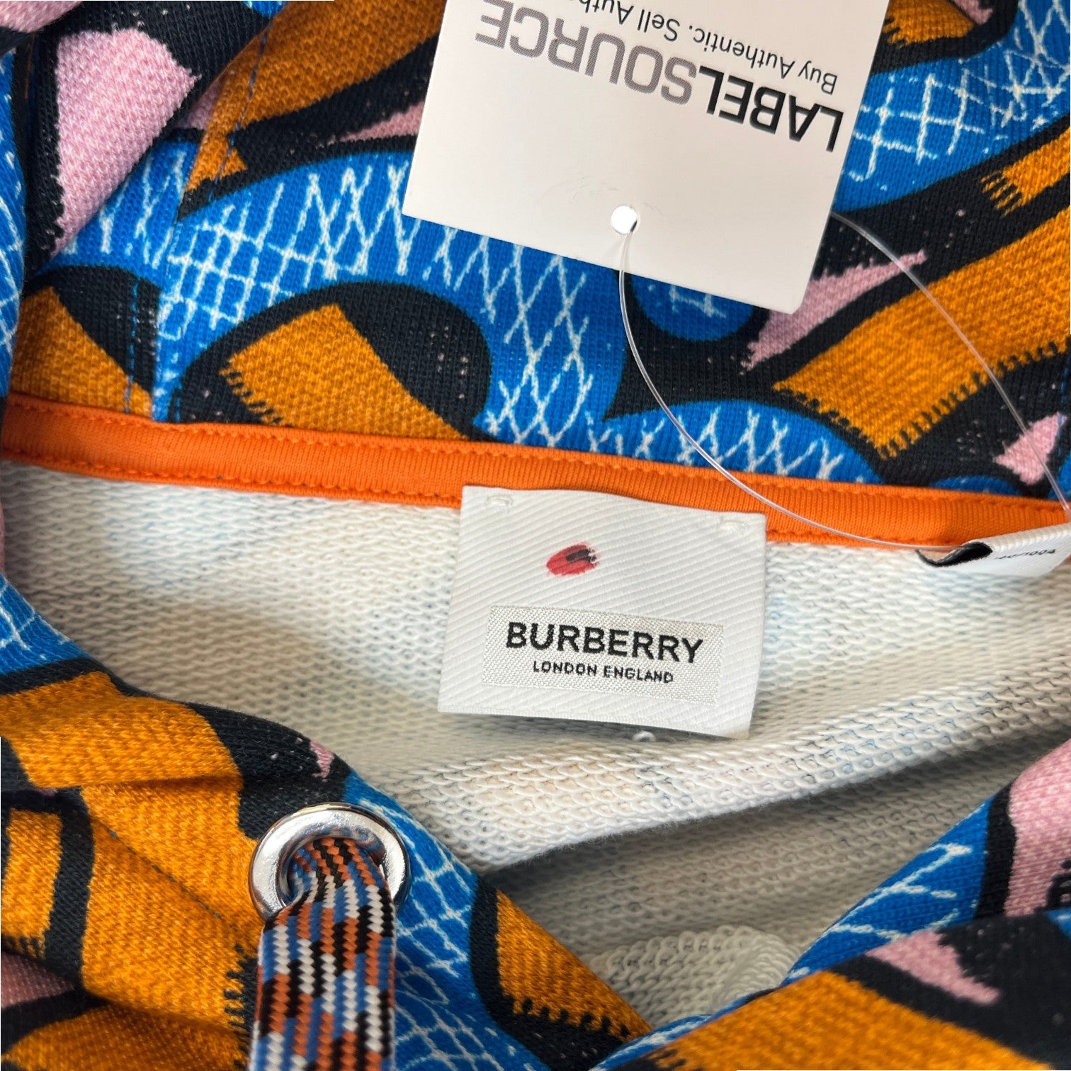 Men's Tb Monogram Hoodie Blue Size L