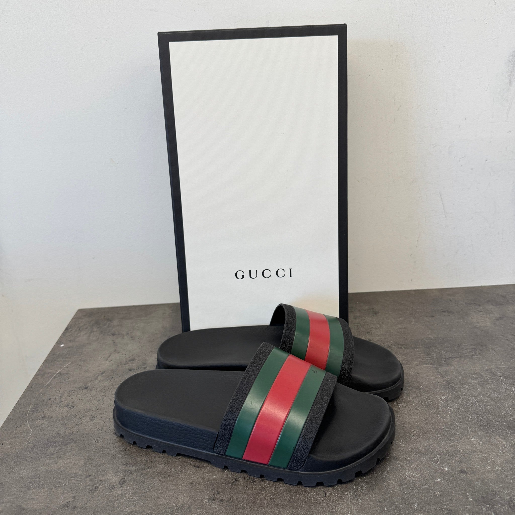 Men's Web Slides Black Size EU 42 / UK 8