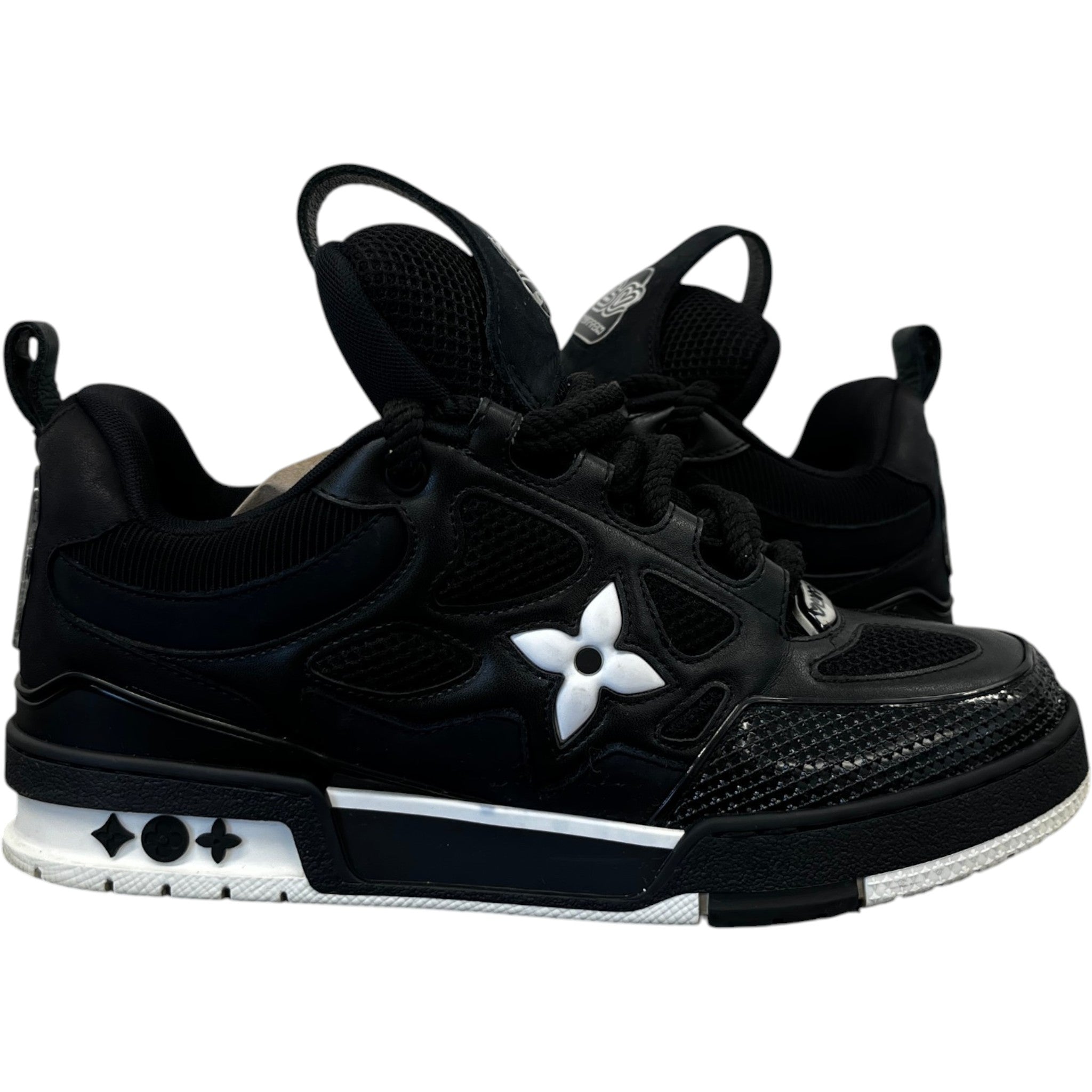 Men's Lv Skate Low Trainers Black Size EU 39.5 / UK 5.5