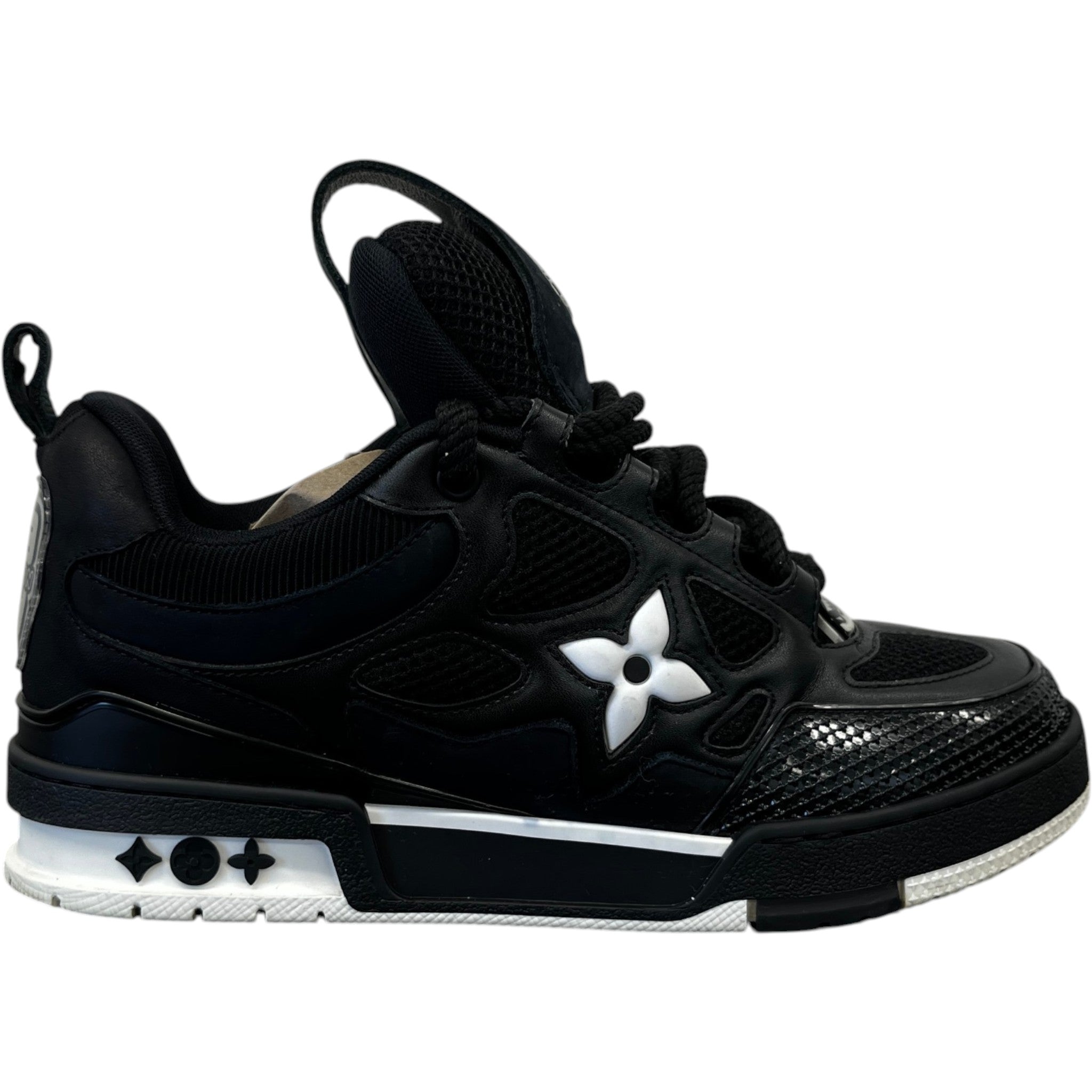 Men's Lv Skate Low Trainers Black Size EU 39.5 / UK 5.5
