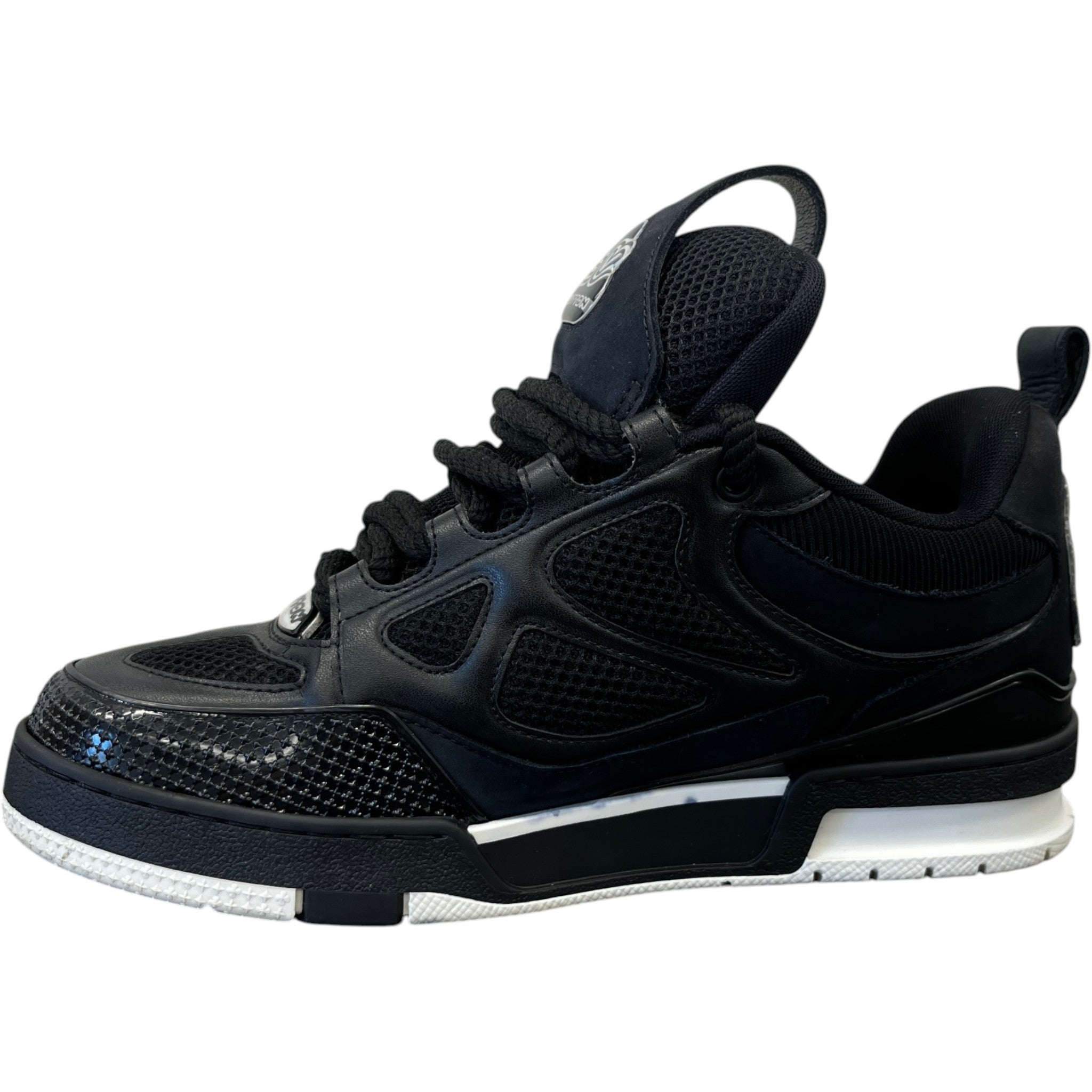 Men's Lv Skate Low Trainers Black Size EU 39.5 / UK 5.5