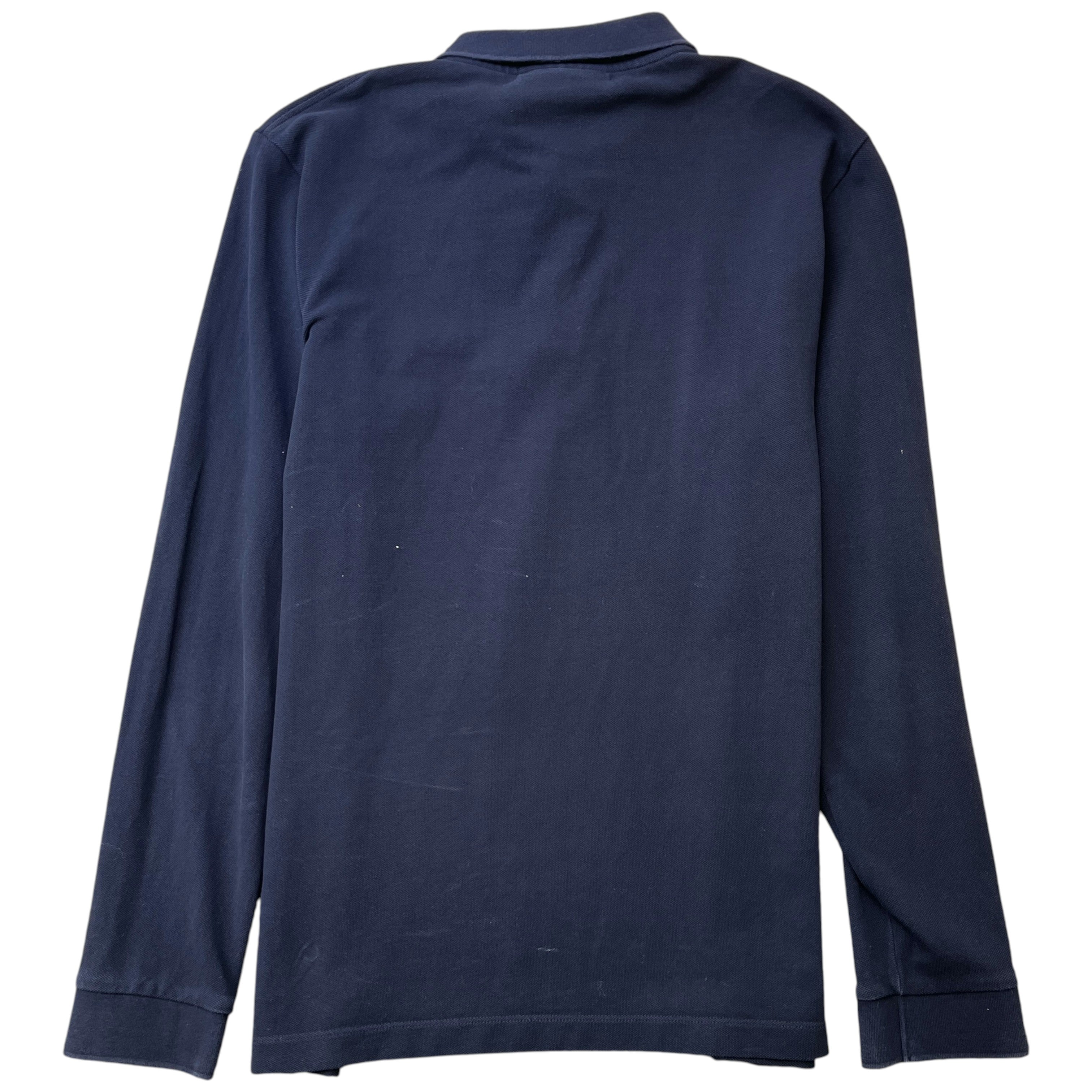 Men's Embroidered Logo Polo Shirt Navy Size L