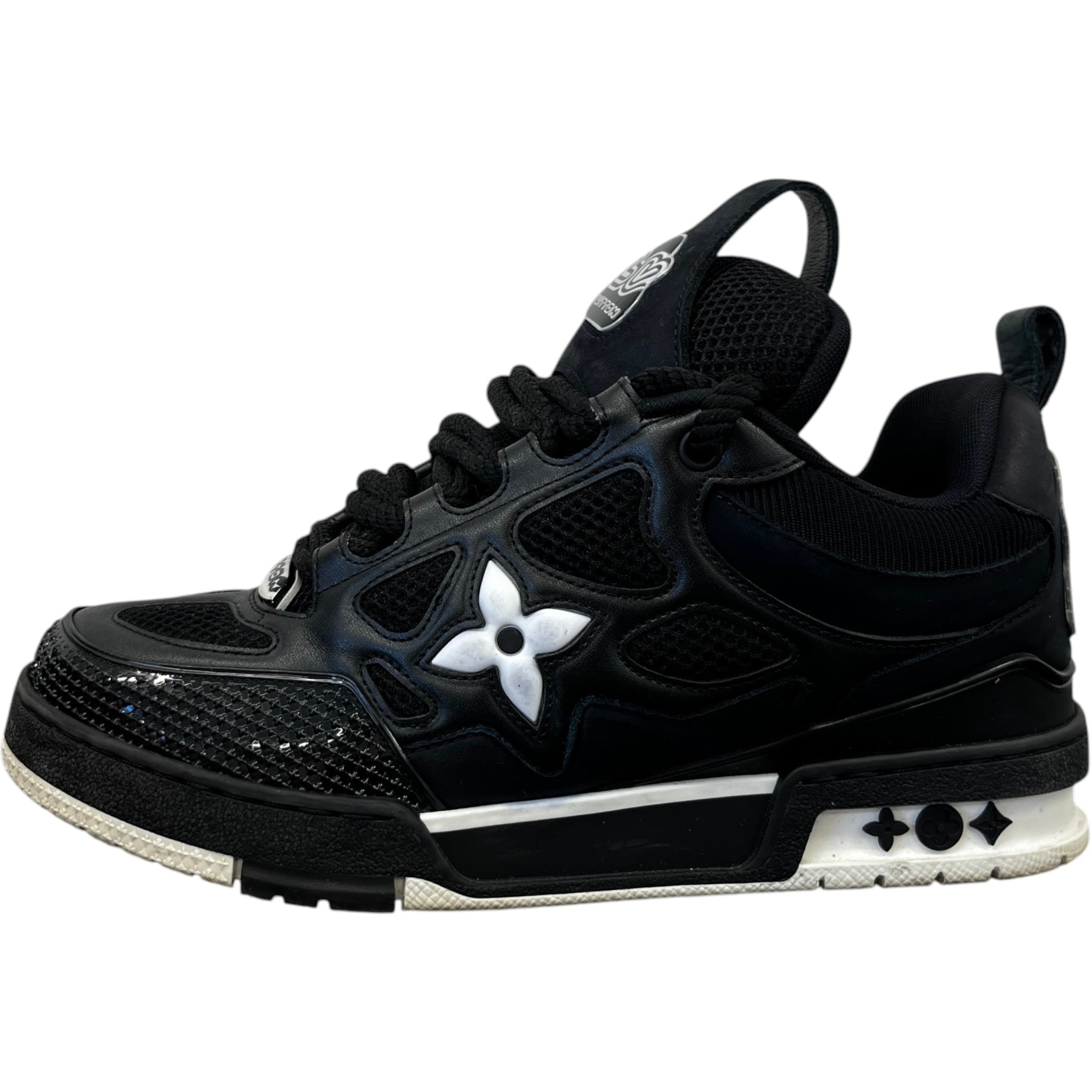Men's Lv Skate Low Trainers Black Size EU 39.5 / UK 5.5