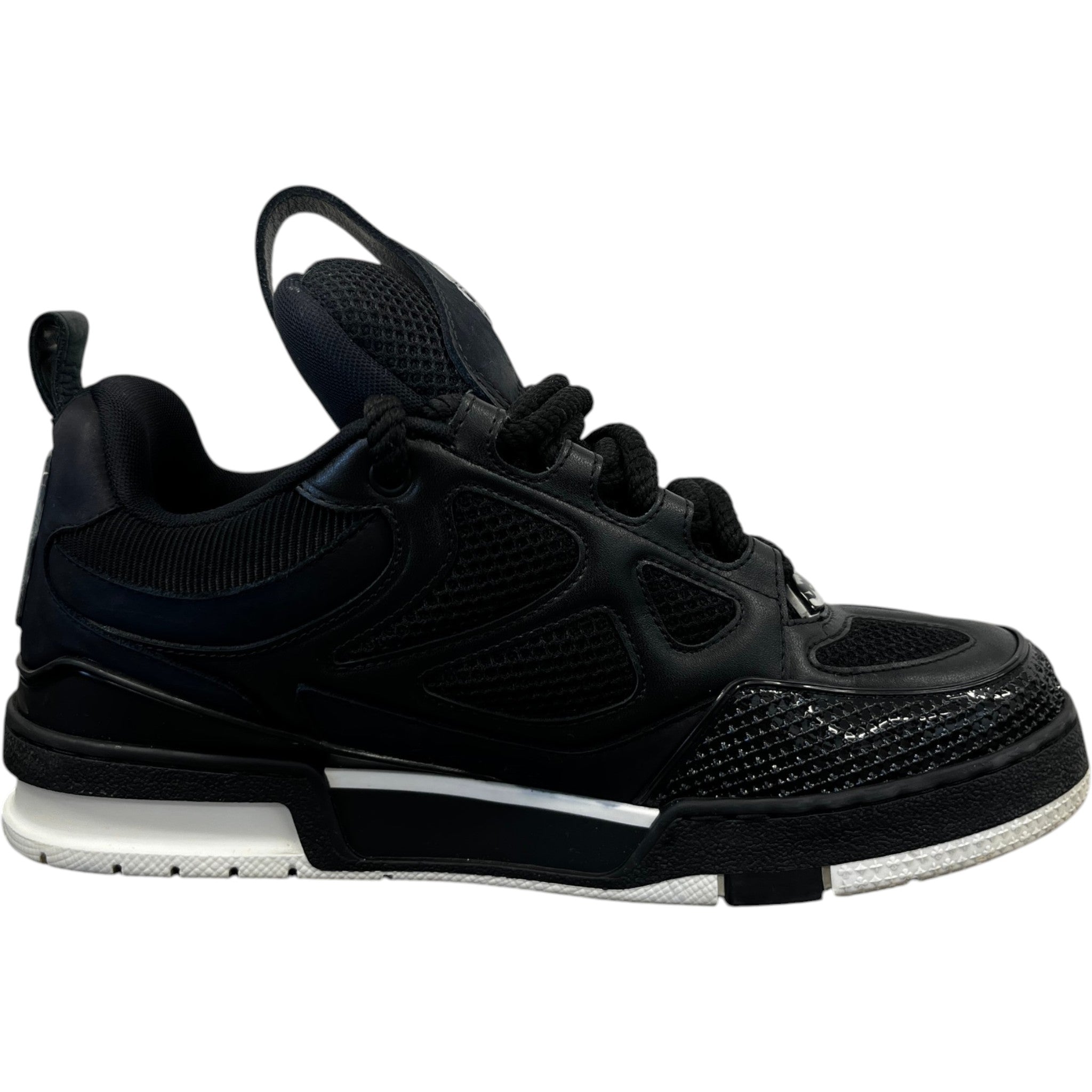 Men's Lv Skate Low Trainers Black Size EU 39.5 / UK 5.5