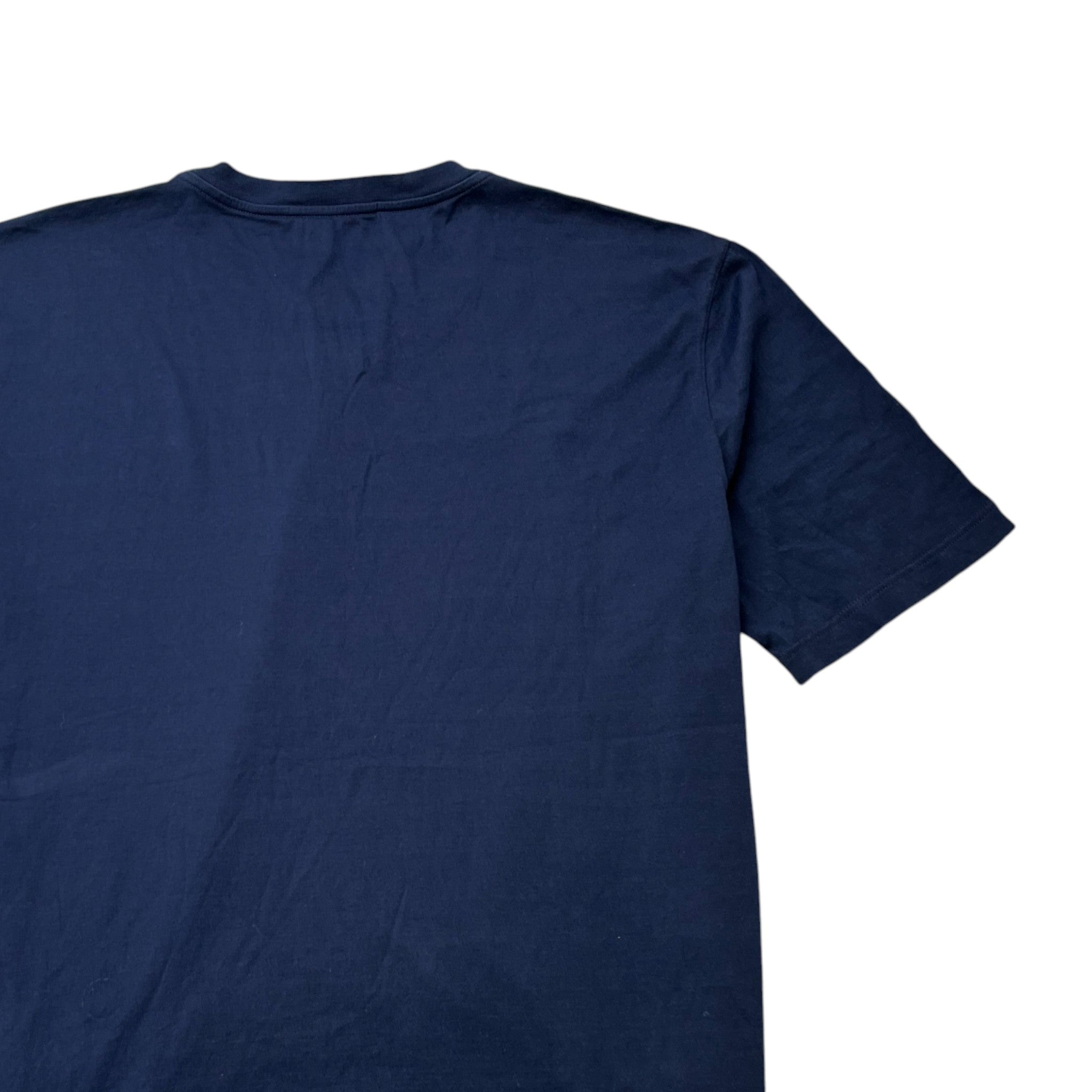 Men's Embroidered Logo T-Shirt Navy Size 5XL