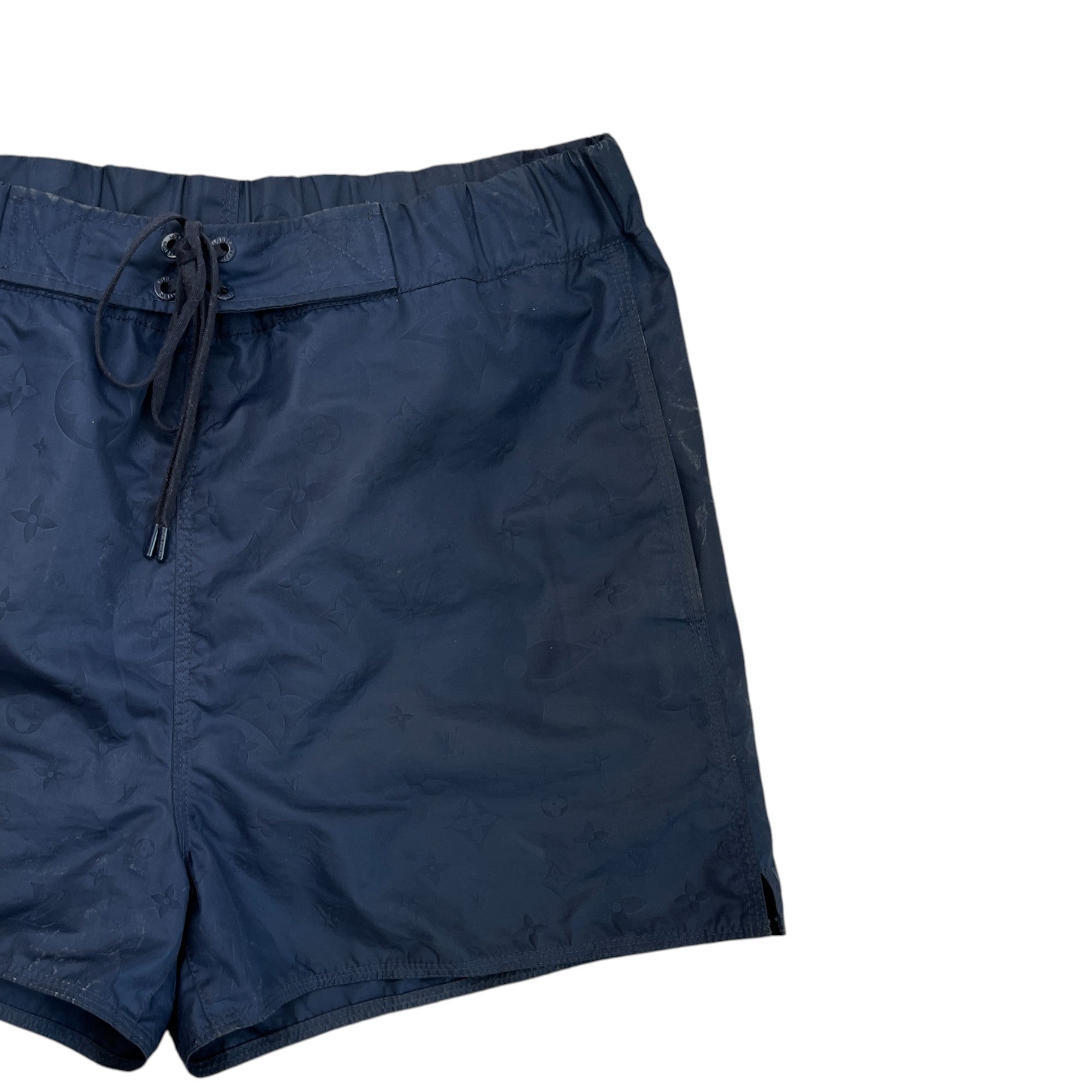 Men's Monogram 3D Pocket Swim Shorts Navy Size L