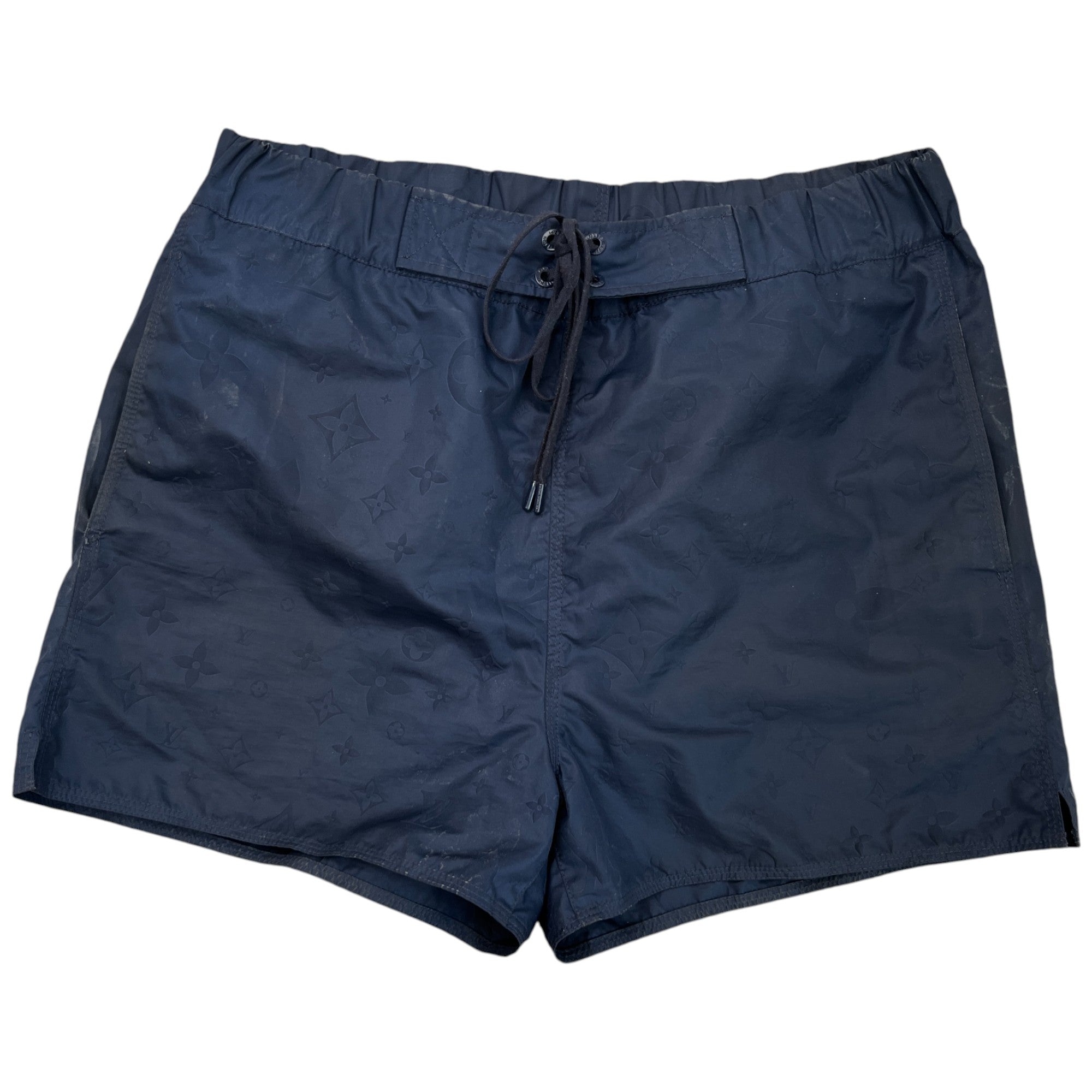 Men's Monogram 3D Pocket Swim Shorts Navy Size L