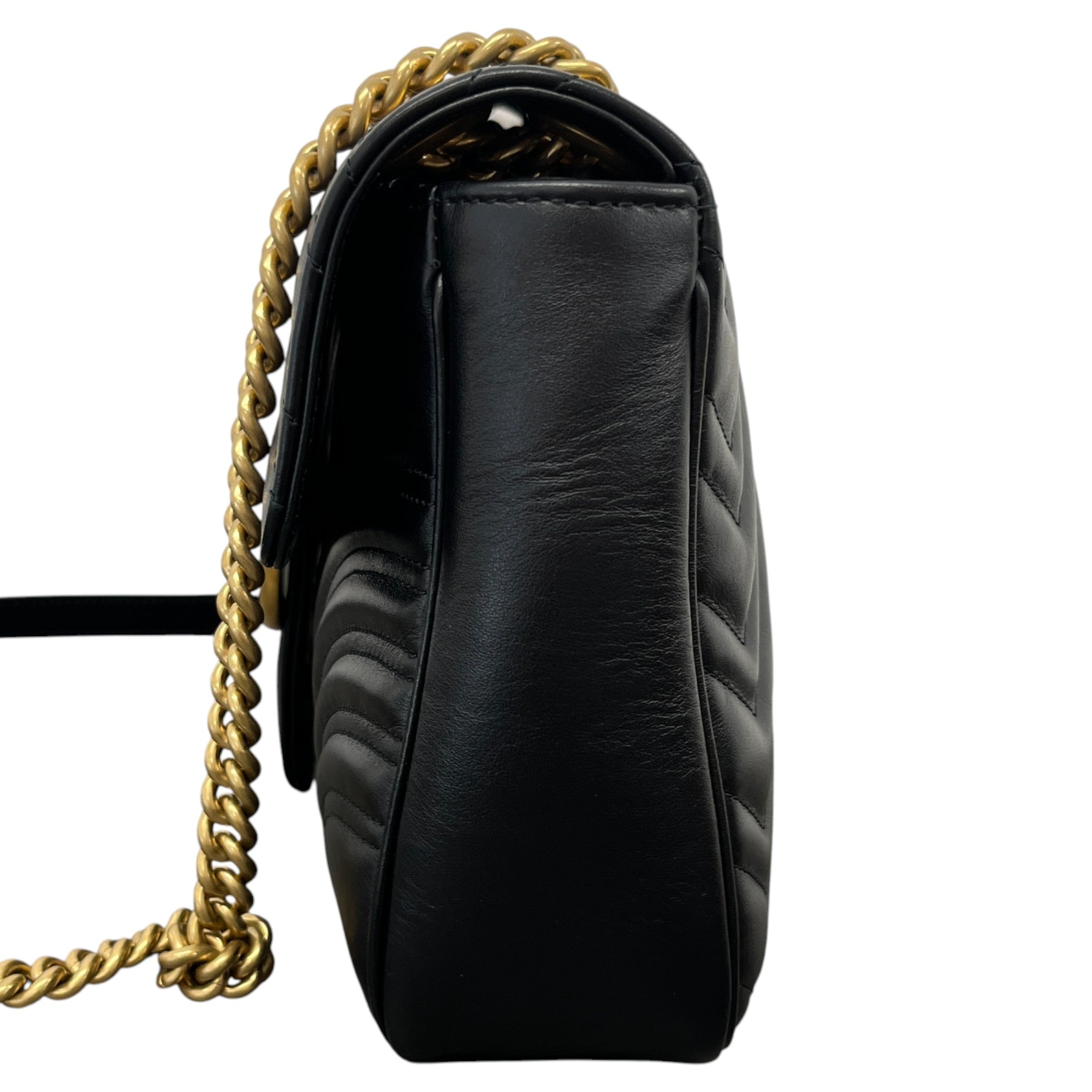 Women's Gg Marmont Medium Handbag Black