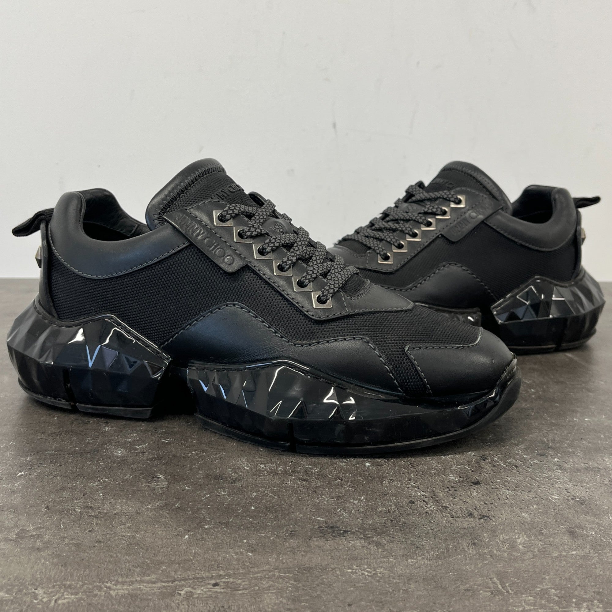 Men's Diamond Low Trainers Black Size EU 40 / UK 6