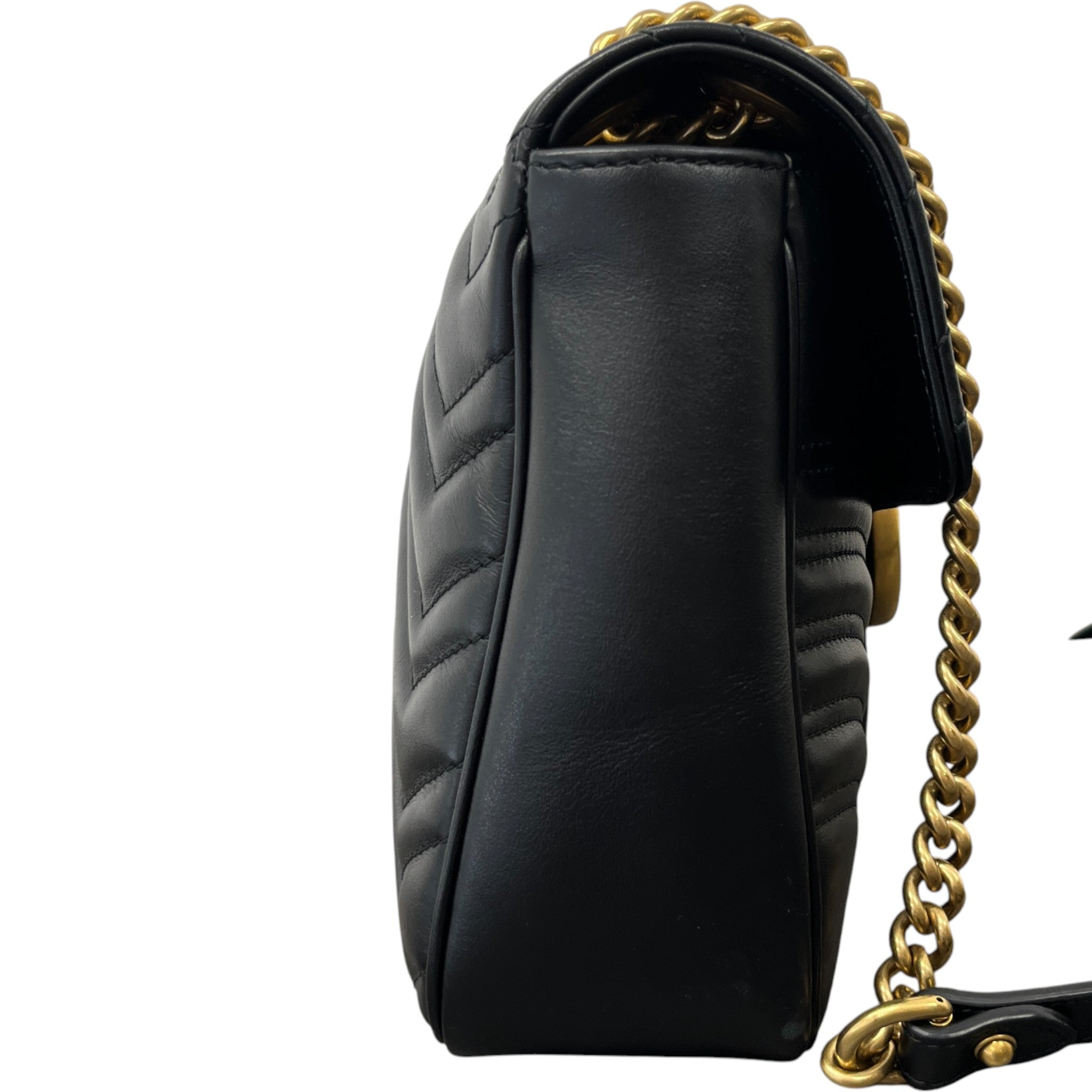 Women's Gg Marmont Medium Handbag Black