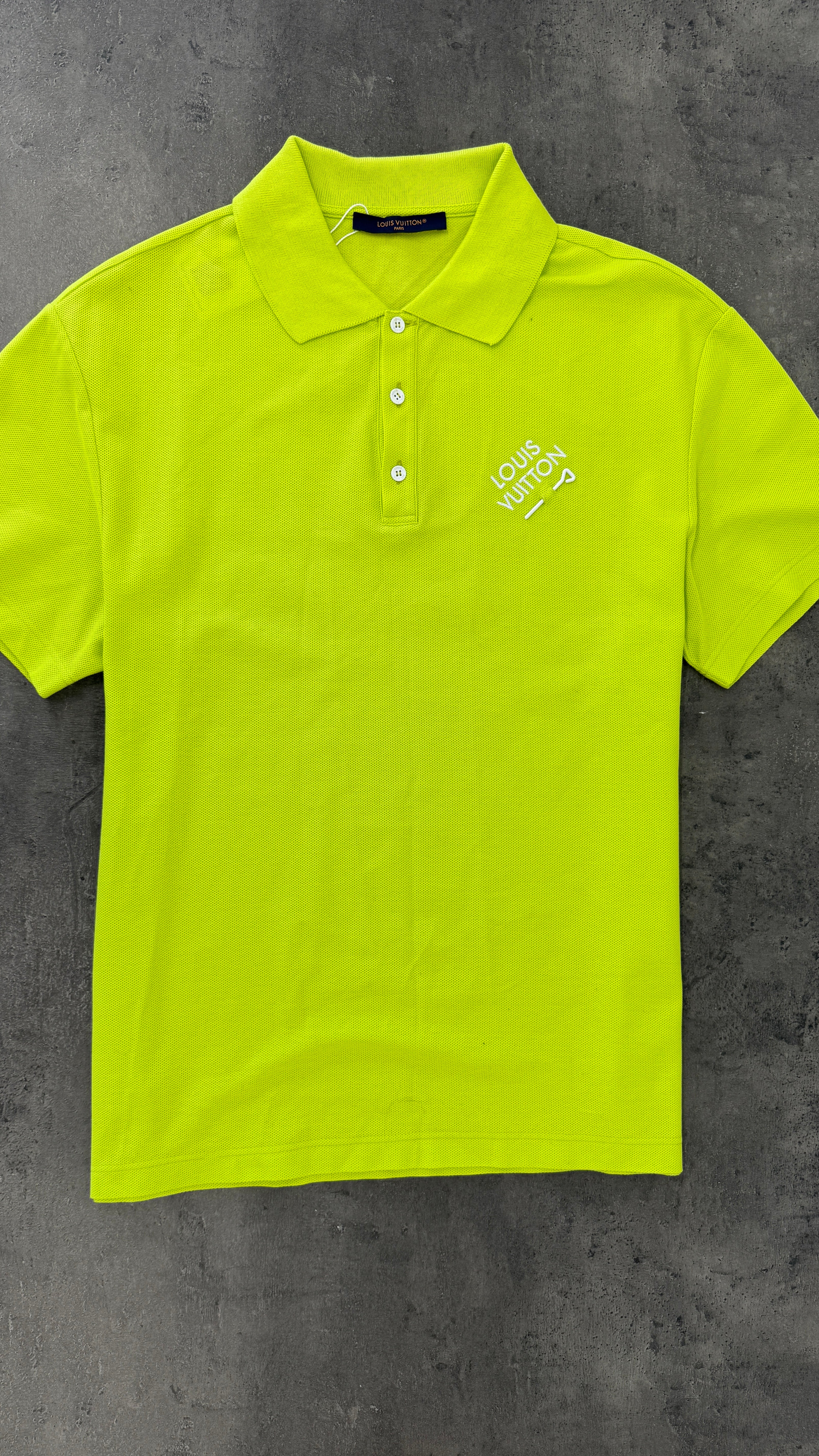 Men's Signature Embroidered Polo Shirt Green Size S