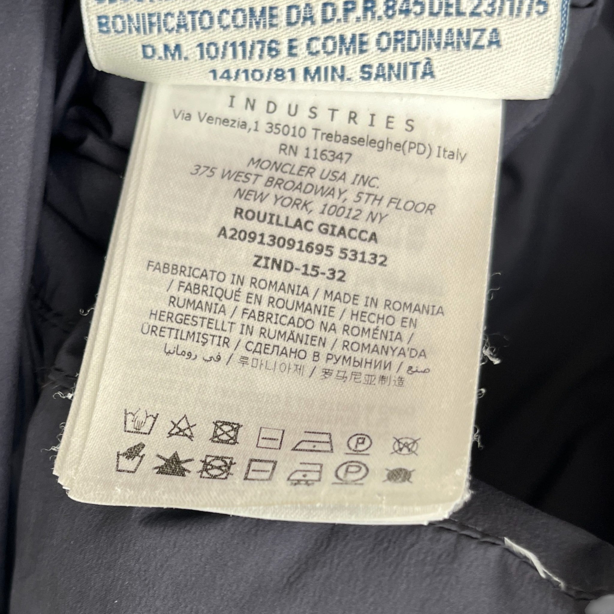 Men's Rouillac Down Jacket Blue Size 5 / XXL